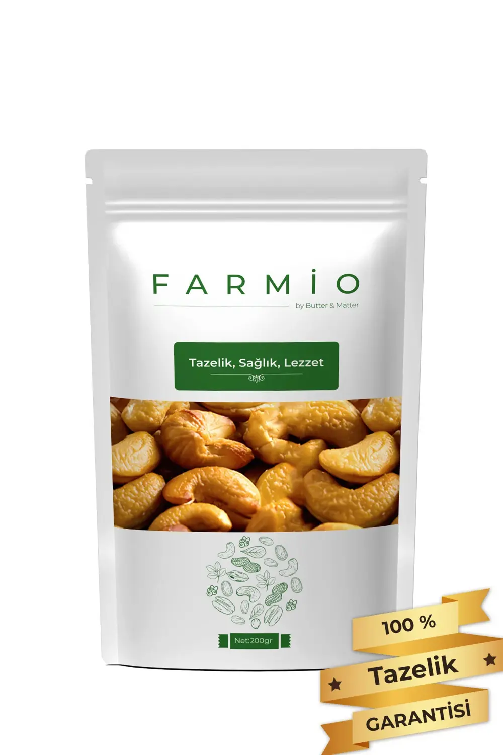 Kavrulmuş Kaju 200gr - Yağlı & Tuzlu - Taptaze Yeni Mahsül - Atış