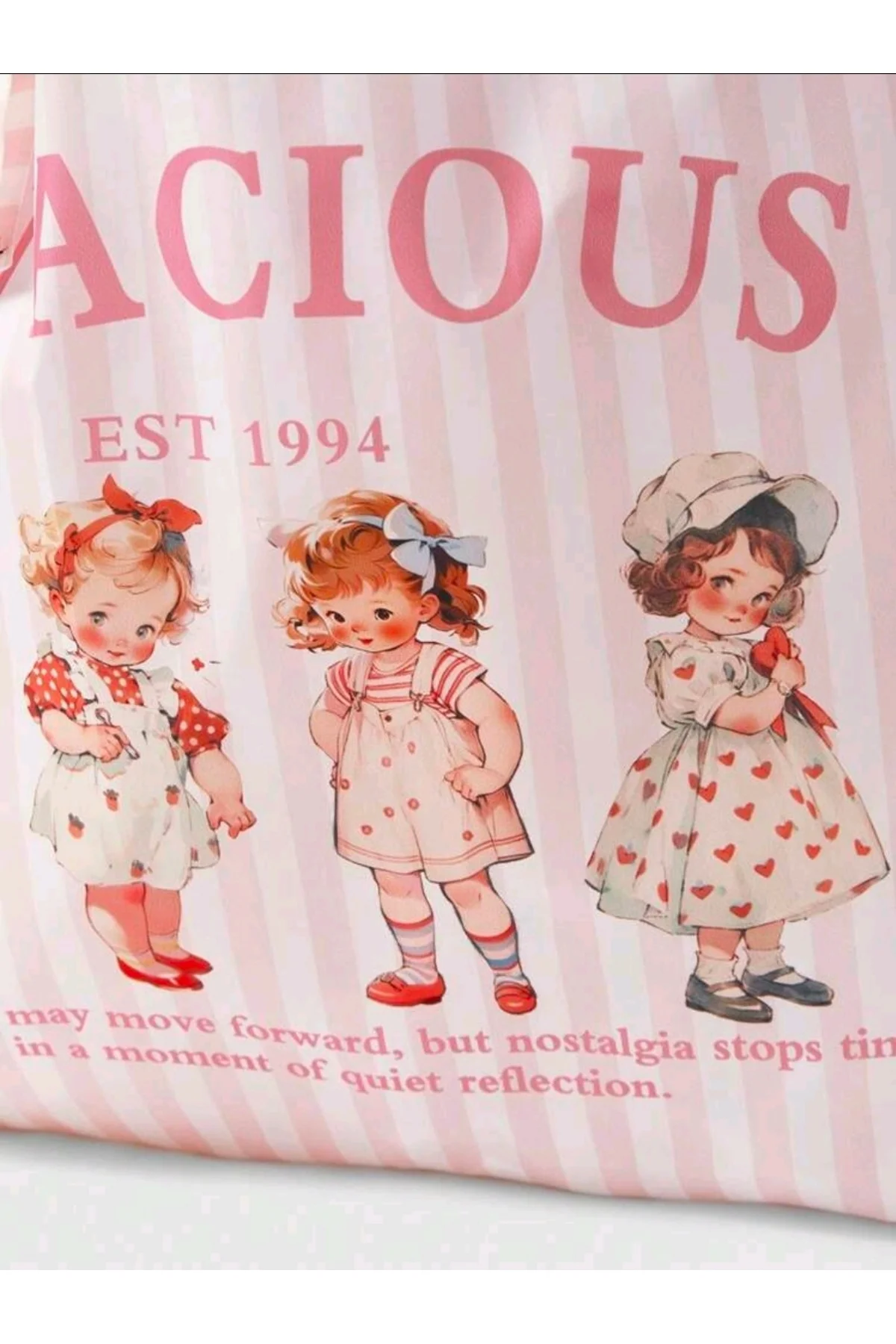 Kawaai Strawberry Shortcake Katlanabilir Alışveriş Çantası
