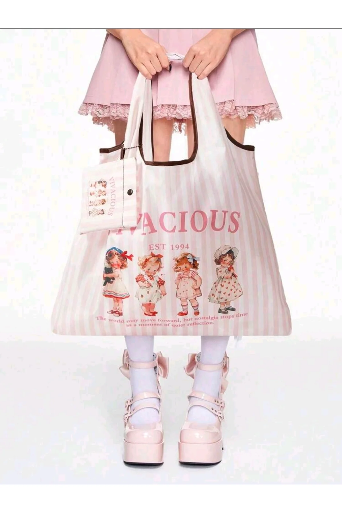 Kawaai Strawberry Shortcake Katlanabilir Alışveriş Çantası