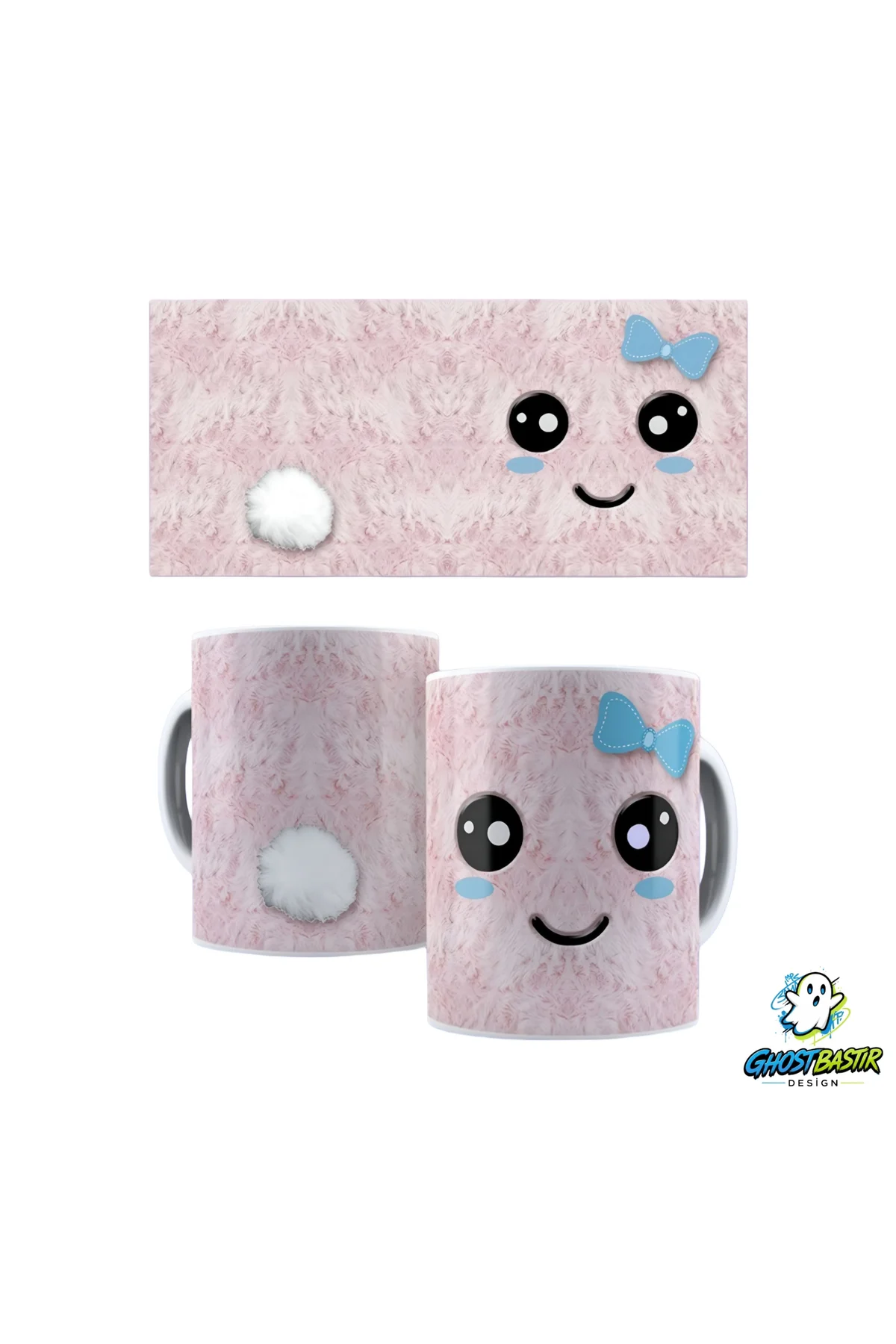 Kawaii Tavşan Kupa Bardak | Tek Adet K0482