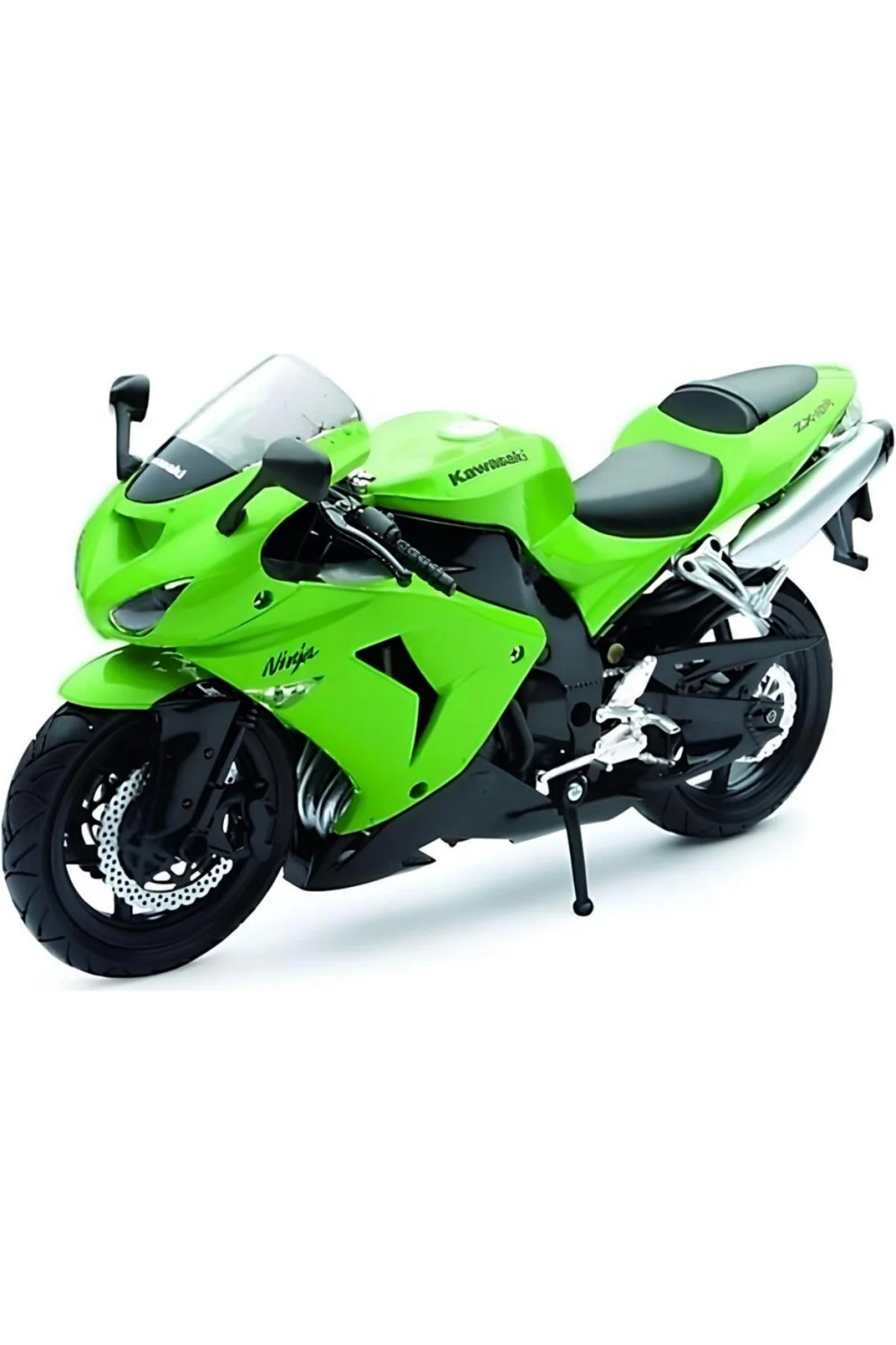 Kawasaki 1/12 Zx-10r 2006 Model Yeşil Motorsiklet