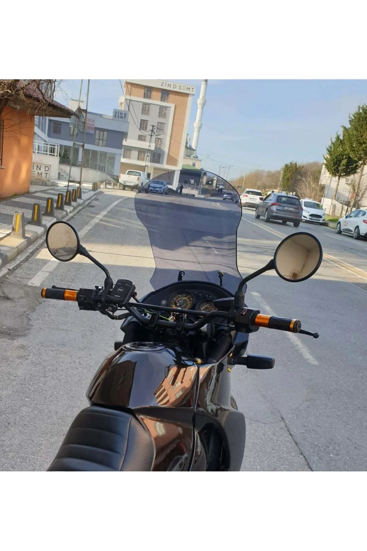 Kawasaki KLE 500 Ön Cam 2005-2008 Model 58cm Füme Renkli 4mm UZUN