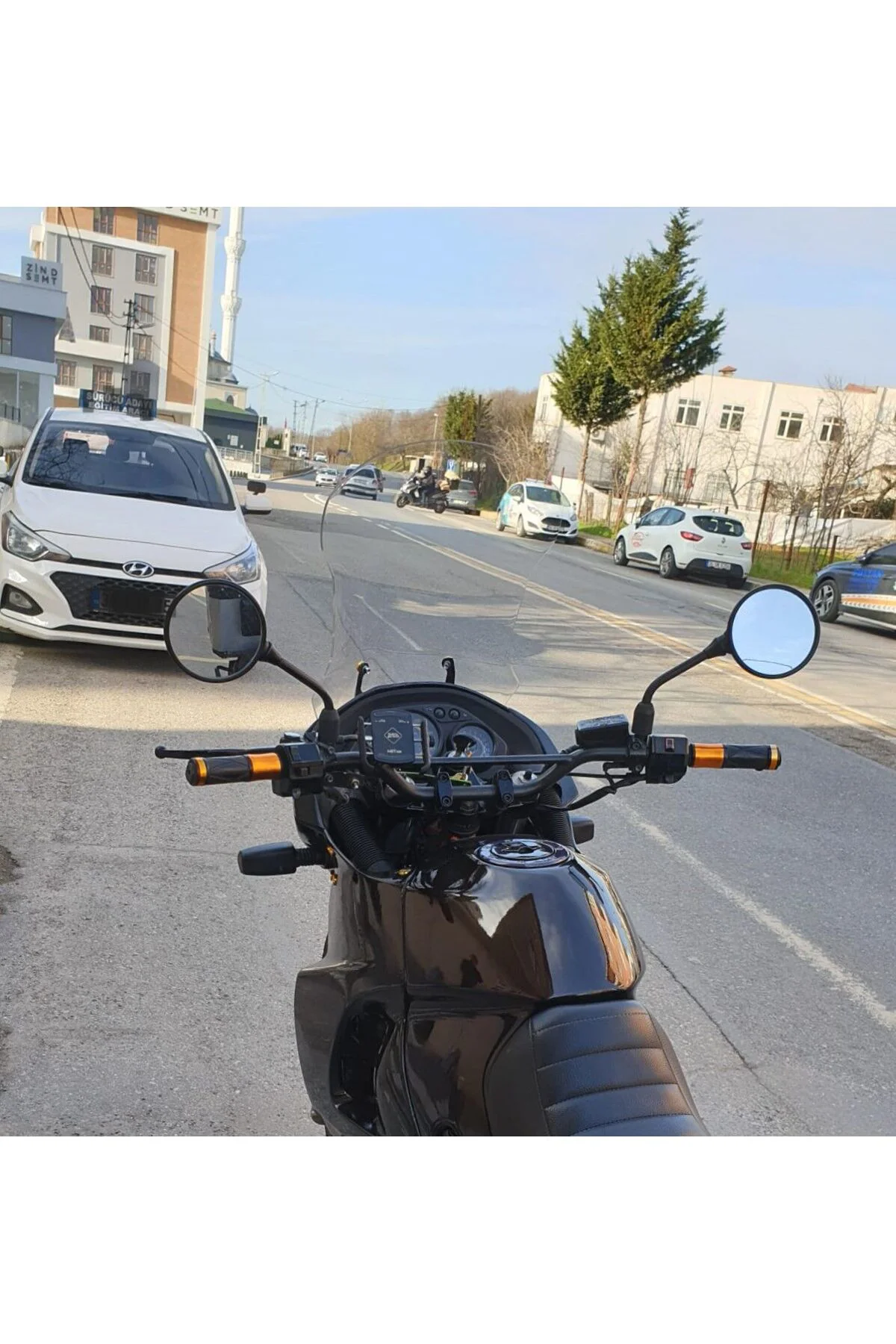 Kawasaki KLE 500 Ön Cam 2005-2008 Model 58cm Şeffaf Renkli 4mm UZ