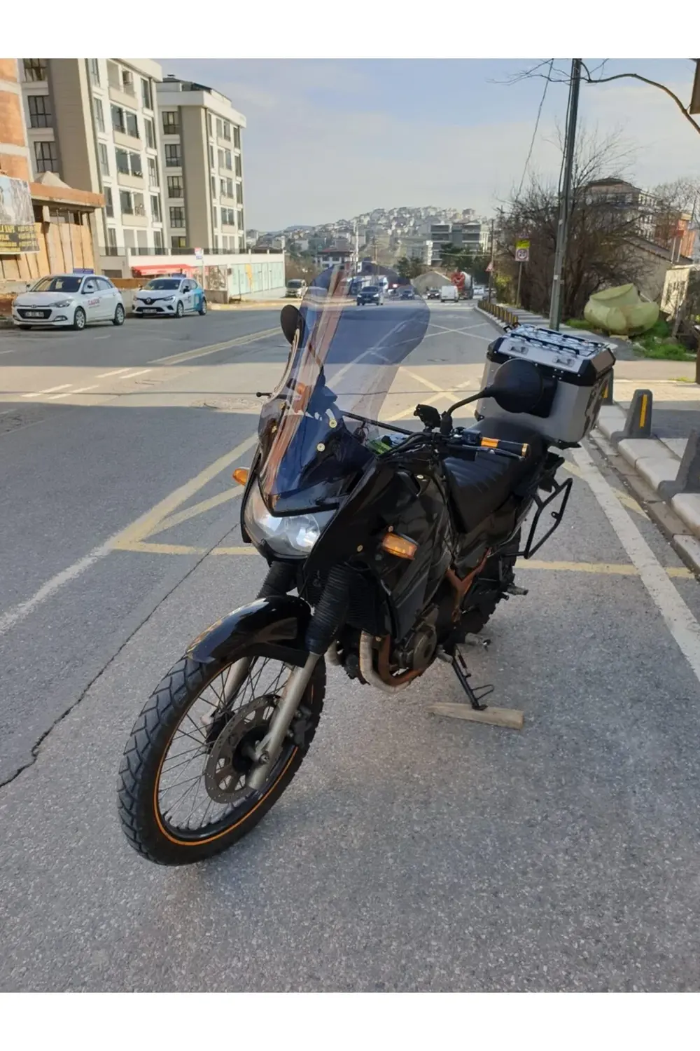 Kawasaki KLE 500 Ön Cam 2005-2008 Model 58cm Füme Renkli 4mm UZUN