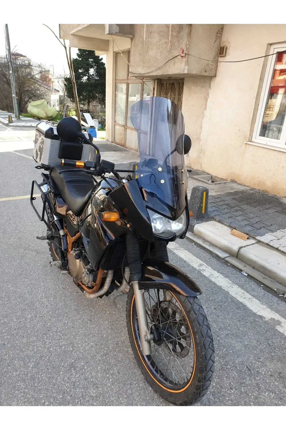 Kawasaki KLE 500 Ön Cam 2005-2008 Model 58cm Füme Renkli 4mm UZUN