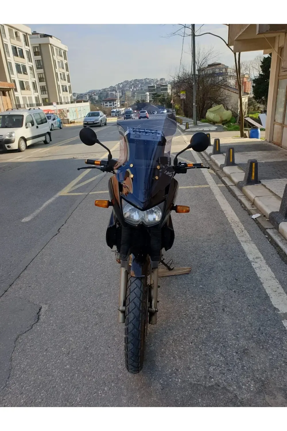 Kawasaki KLE 500 Ön Cam 2005-2008 Model 58cm Füme Renkli 4mm UZUN