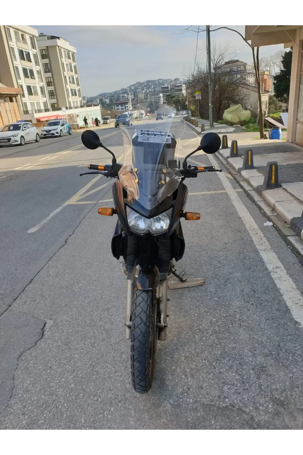 Kawasaki KLE 500 Ön Cam 2005-2008 Model 58cm Şeffaf Renkli 4mm UZ