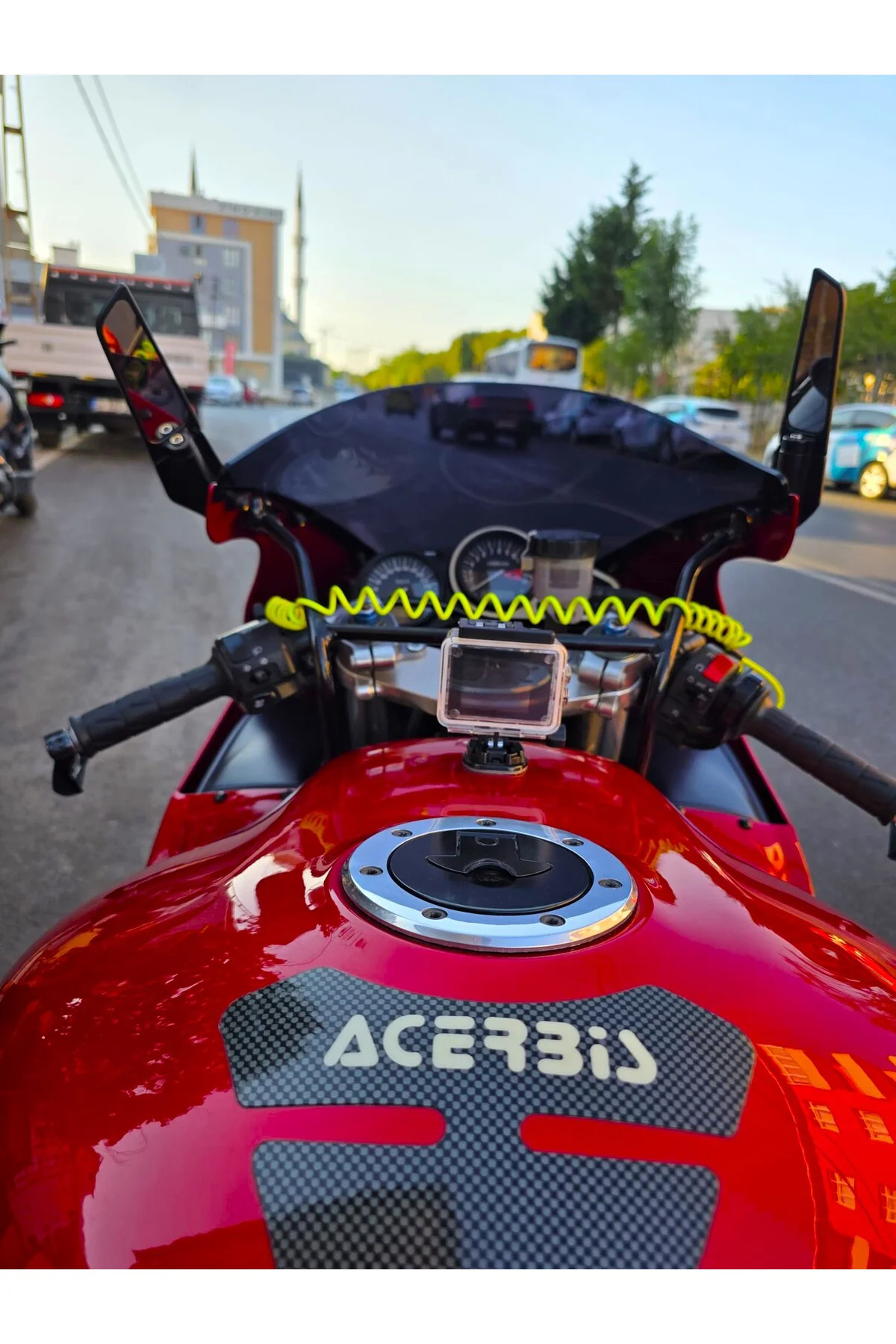 Kawasaki ZX-9R Ön Cam 1994-2003 Model 41cm Siyah Renkli 4mm