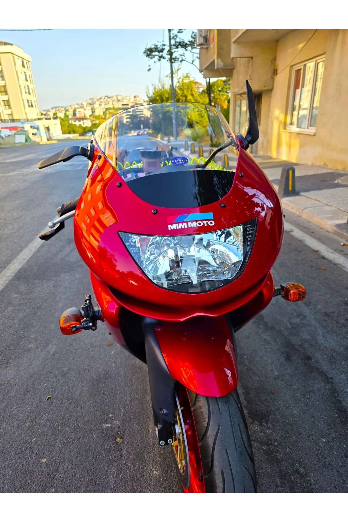 Kawasaki ZX-9R Ön Cam 1994-2003 Model 41cm Şeffaf Renkli 4mm