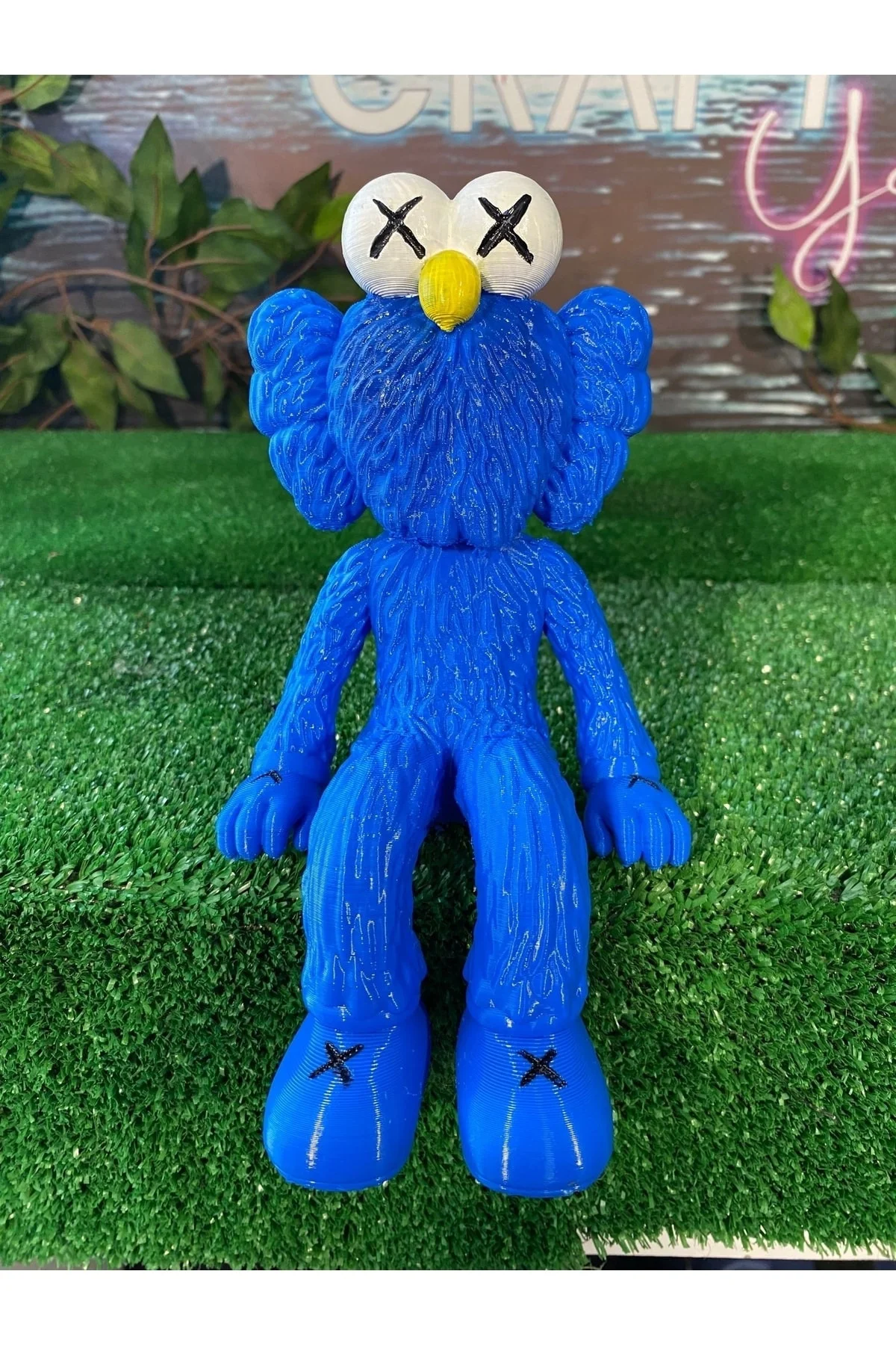 Kaws BFF Vinyl Sitting Boyalı Figür 20 CM BOY