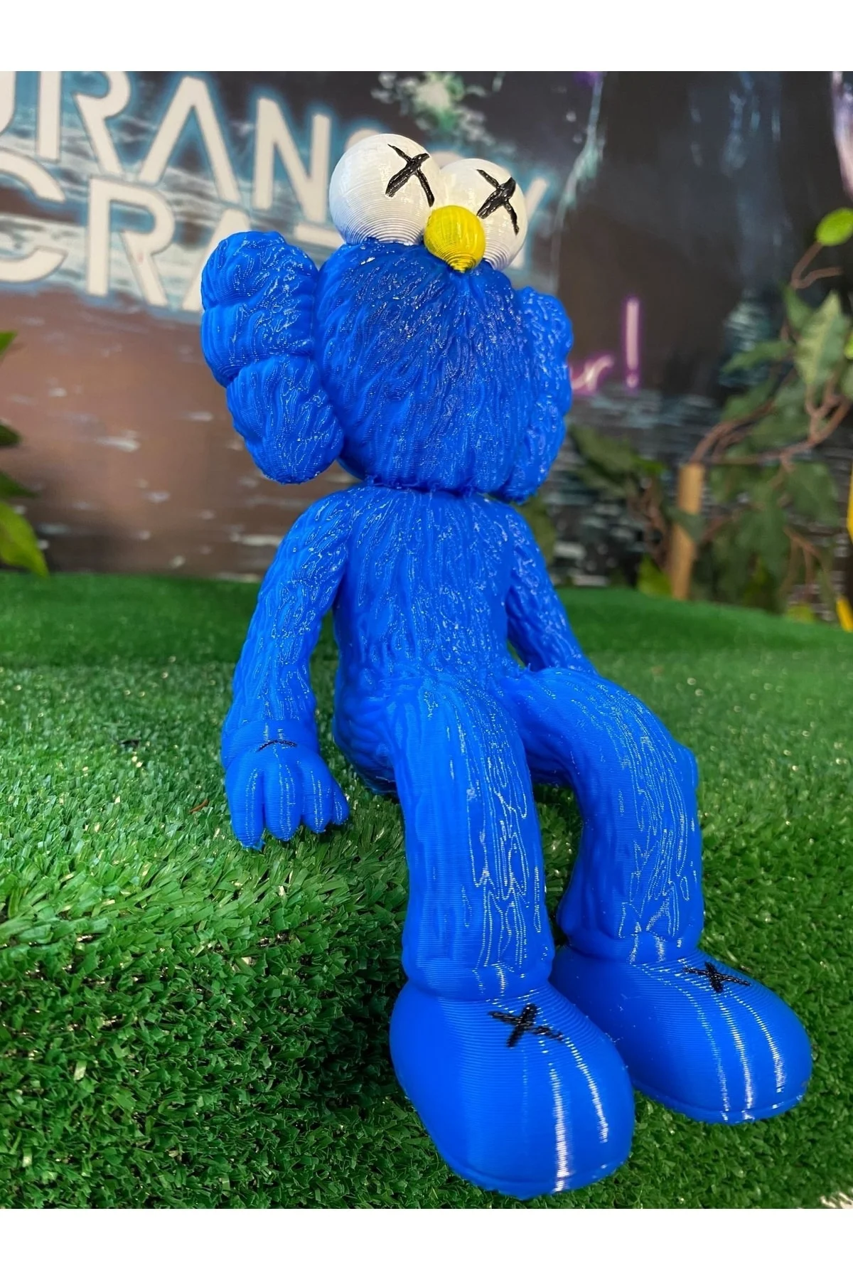 Kaws BFF Vinyl Sitting Boyalı Figür 20 CM BOY