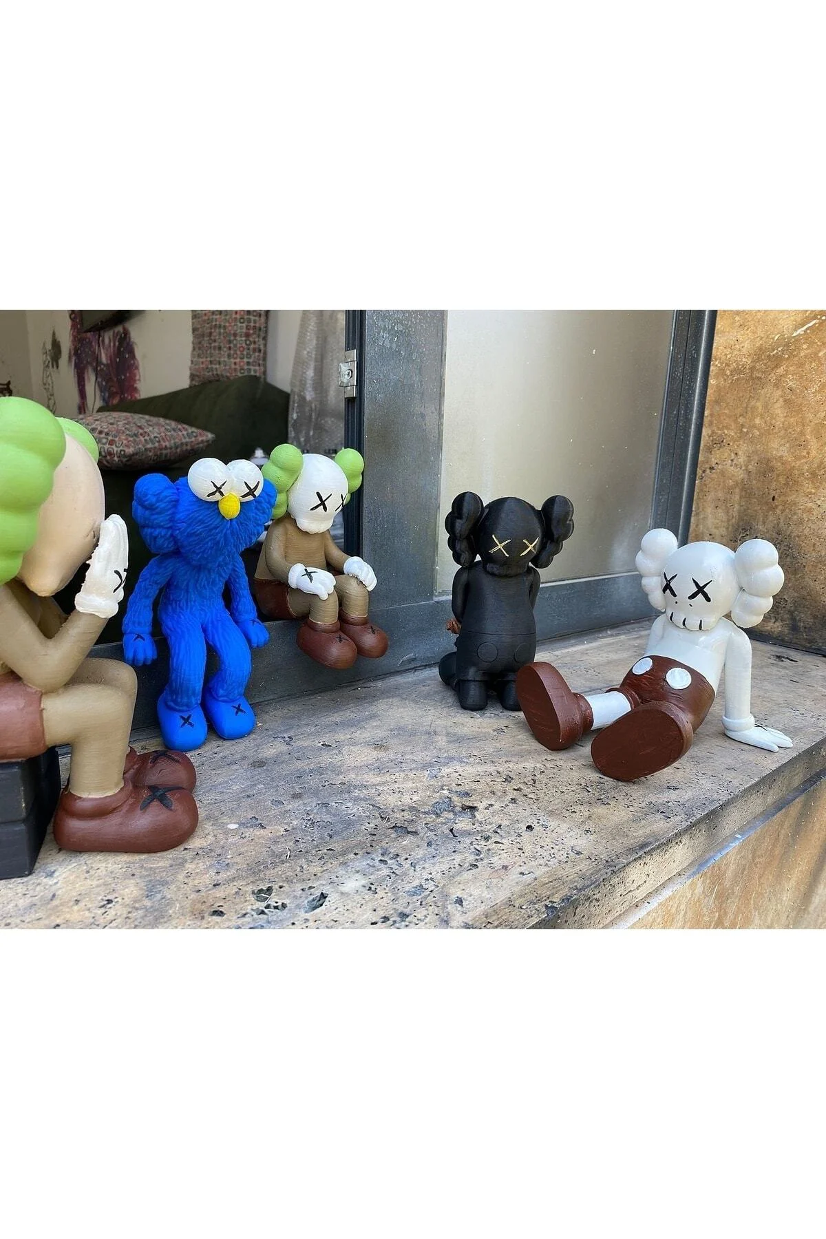 Kaws Collection 6'lı Set Boyalı Figür Seti 20 Cm Boylarında