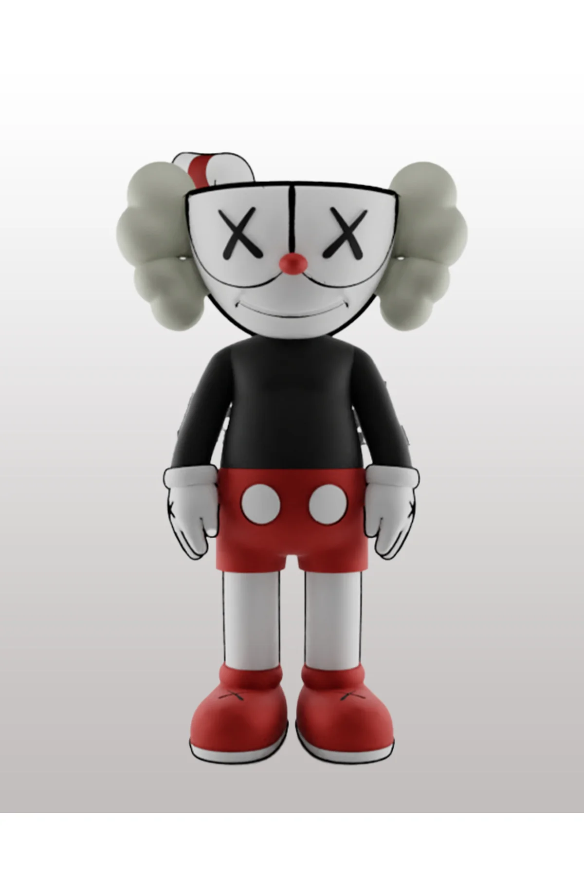 Kaws Palyaço Boyalı Figür Büyük Boy 20CM