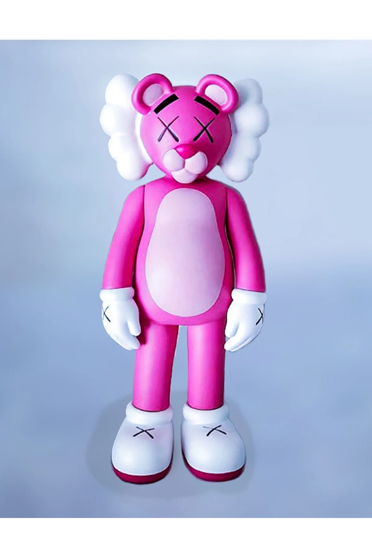 Kaws Pembe Panter Boyalı Figür Büyük Boy 20CM