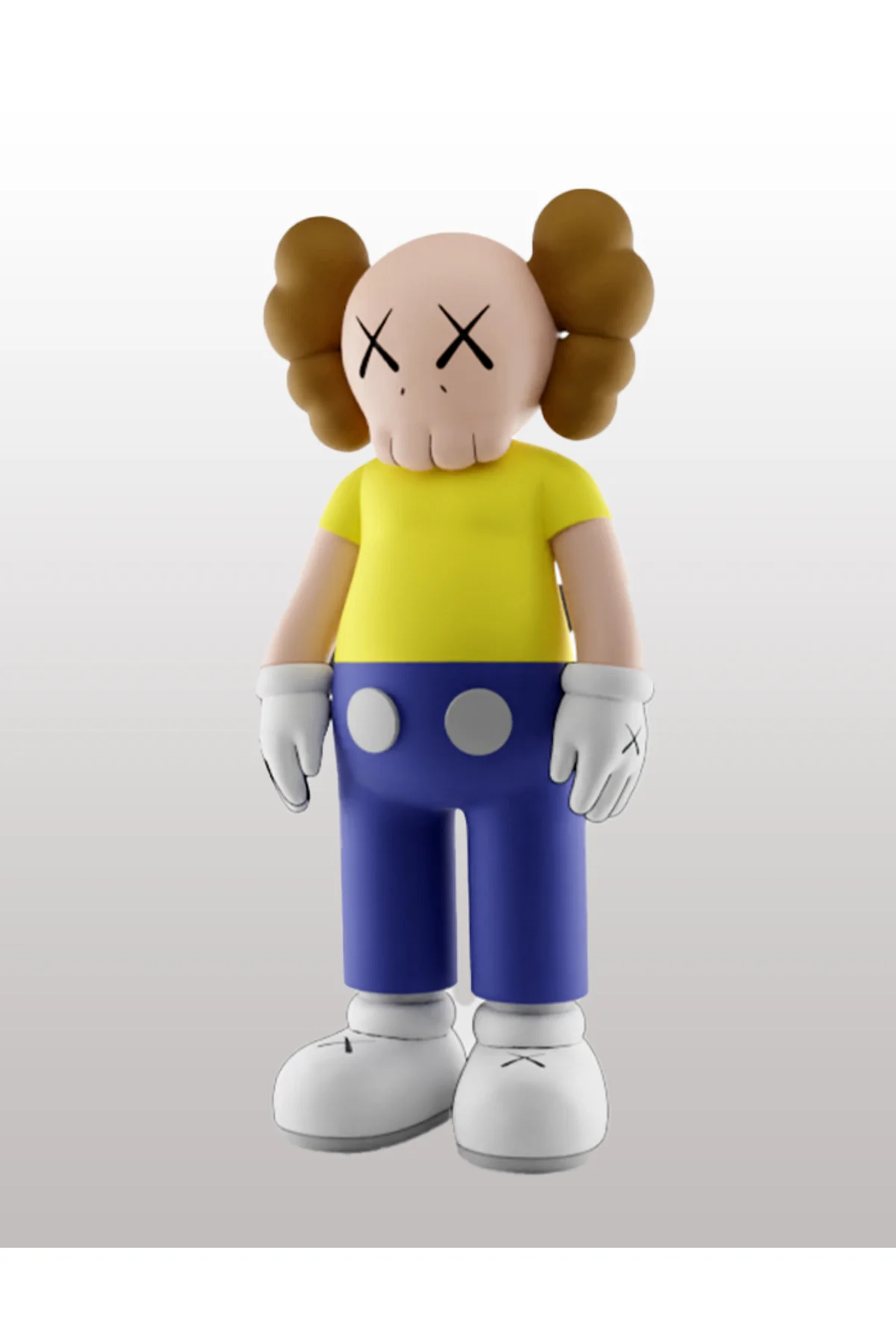 Kaws Rick and Morty Boyalı Figür Kaws Morty Figür Büyük Boy 20CM