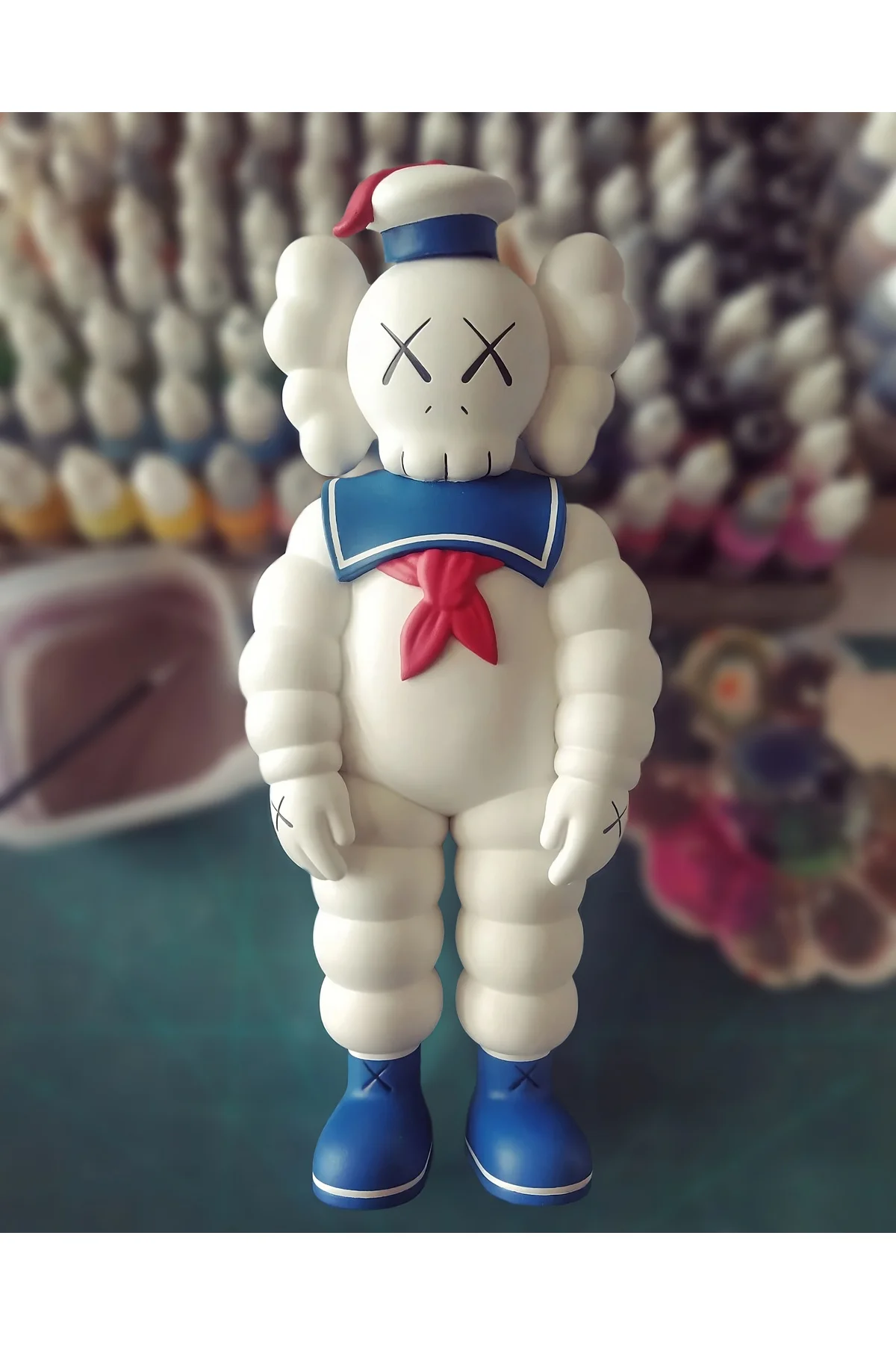 Kaws Stay Puft Marshmallow Man Figür Kaws Ghostbusters Figür Büyü