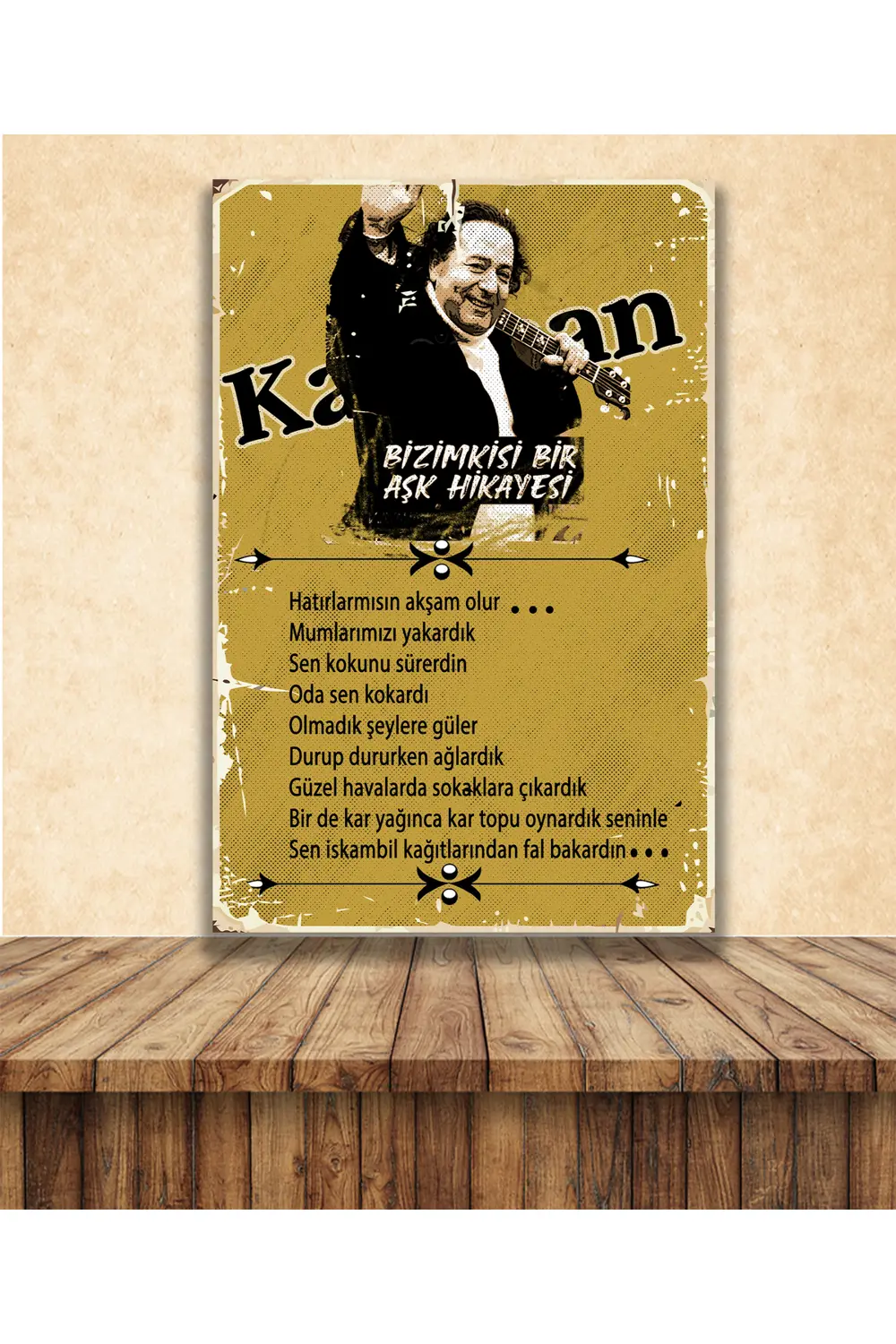 Kayahan Bir Aşk Hikayesi Temalı 20 x 30 CM MDF Duvar Tablosu 01