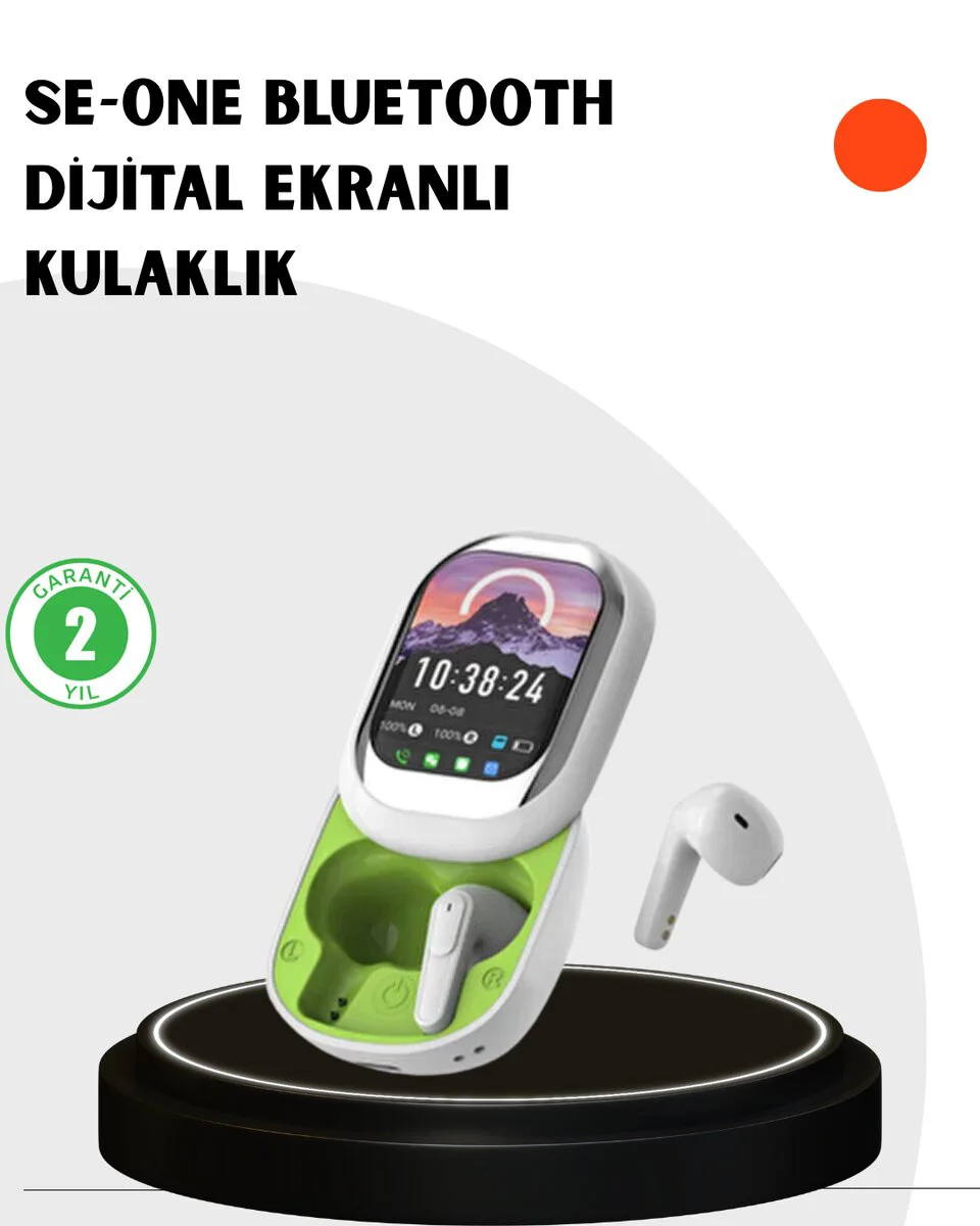 Kayar Kapaklı Bluetooth Stereo Kulaklık ve Dokunmatik Şarj Kutusu