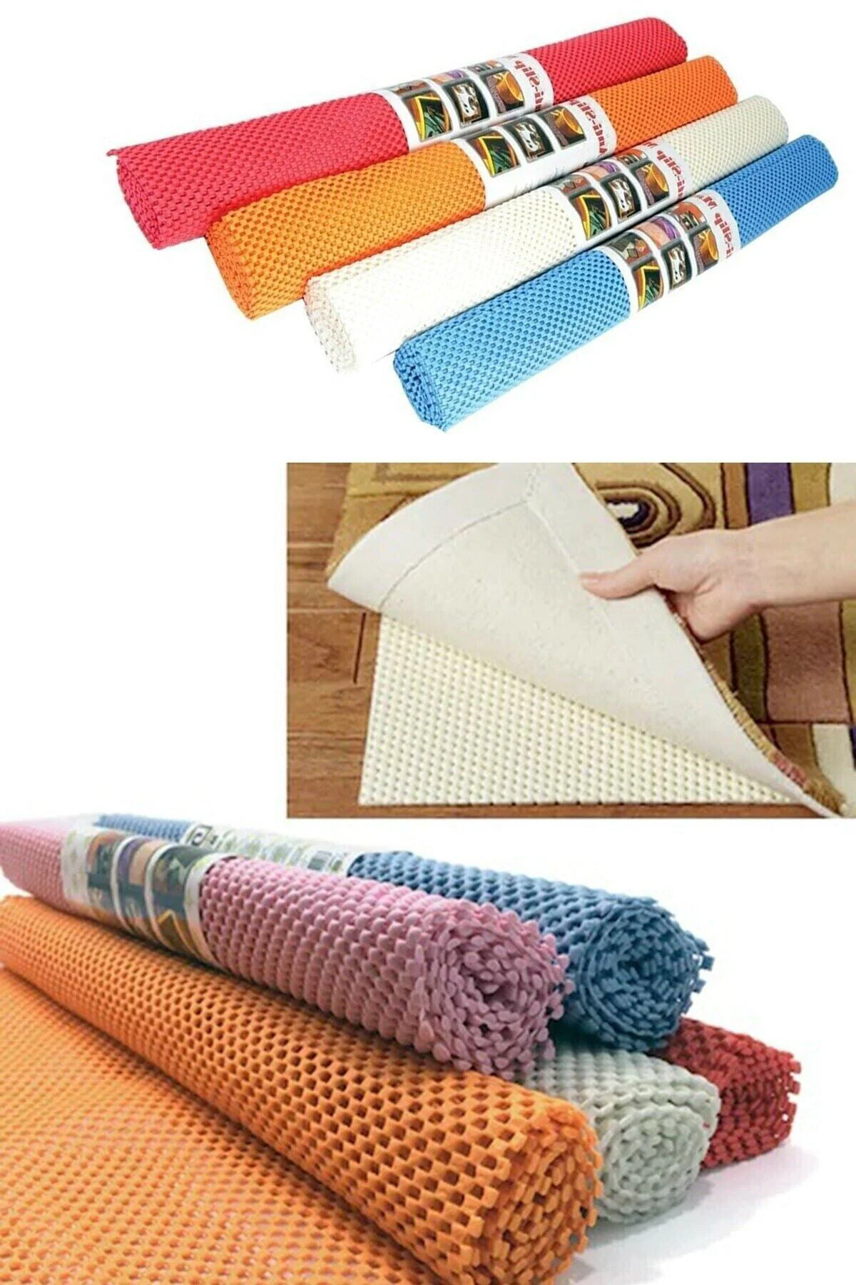 Kaydırmaz Örtü Çok Amaçlı Halı Kaydırmaz ve Raf Örtüsü 45x100 cm 