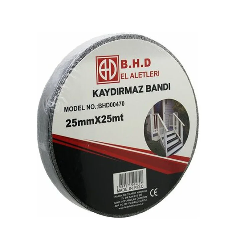 Kaydırmaz Siyah Bant 25 Mm X 25 Mt