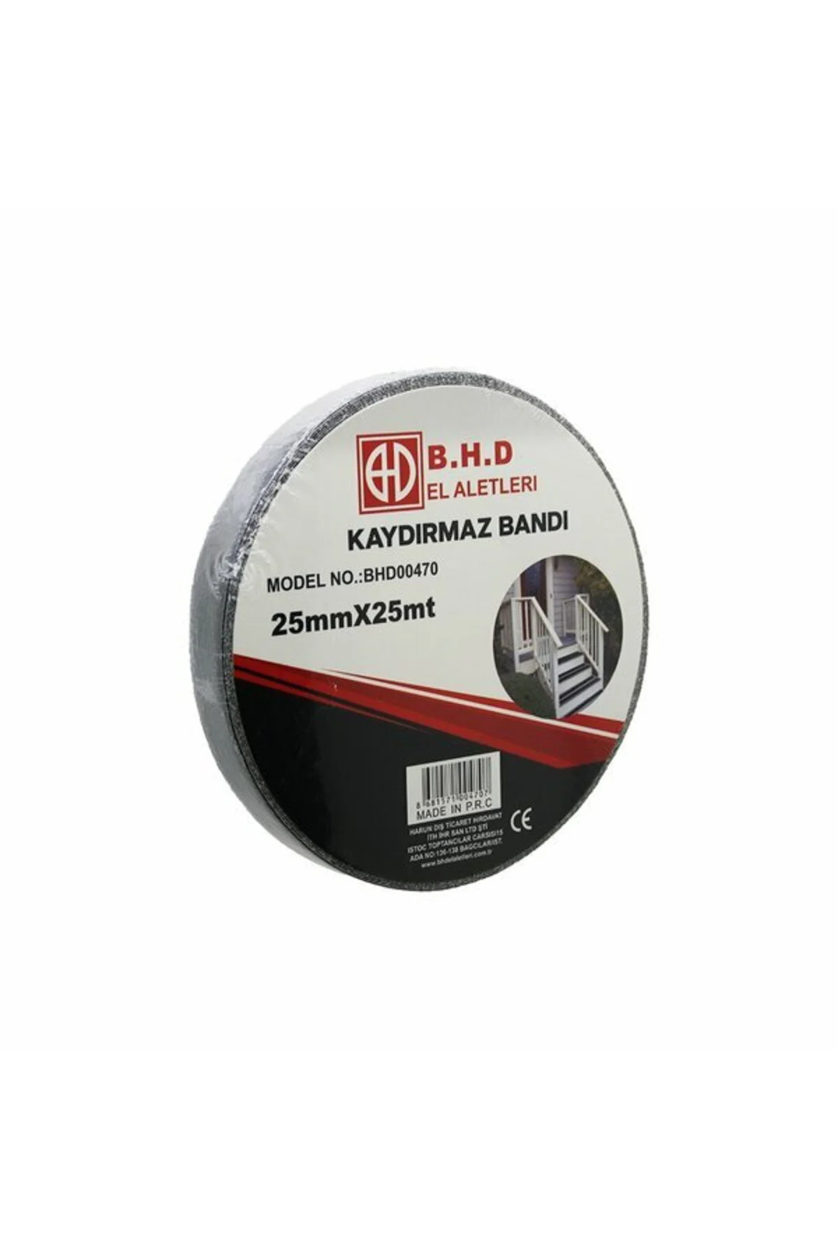 Kaydırmaz Siyah Bant 25 mm X 25 mt