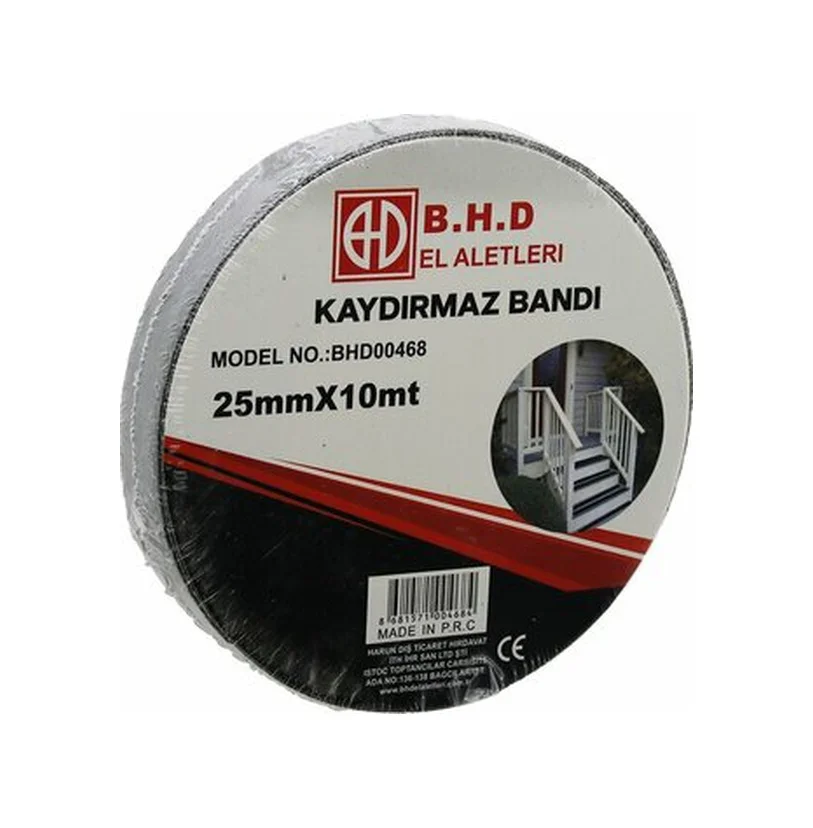 Kaydırmaz Siyah Bant 25 Mm X 10 Mt