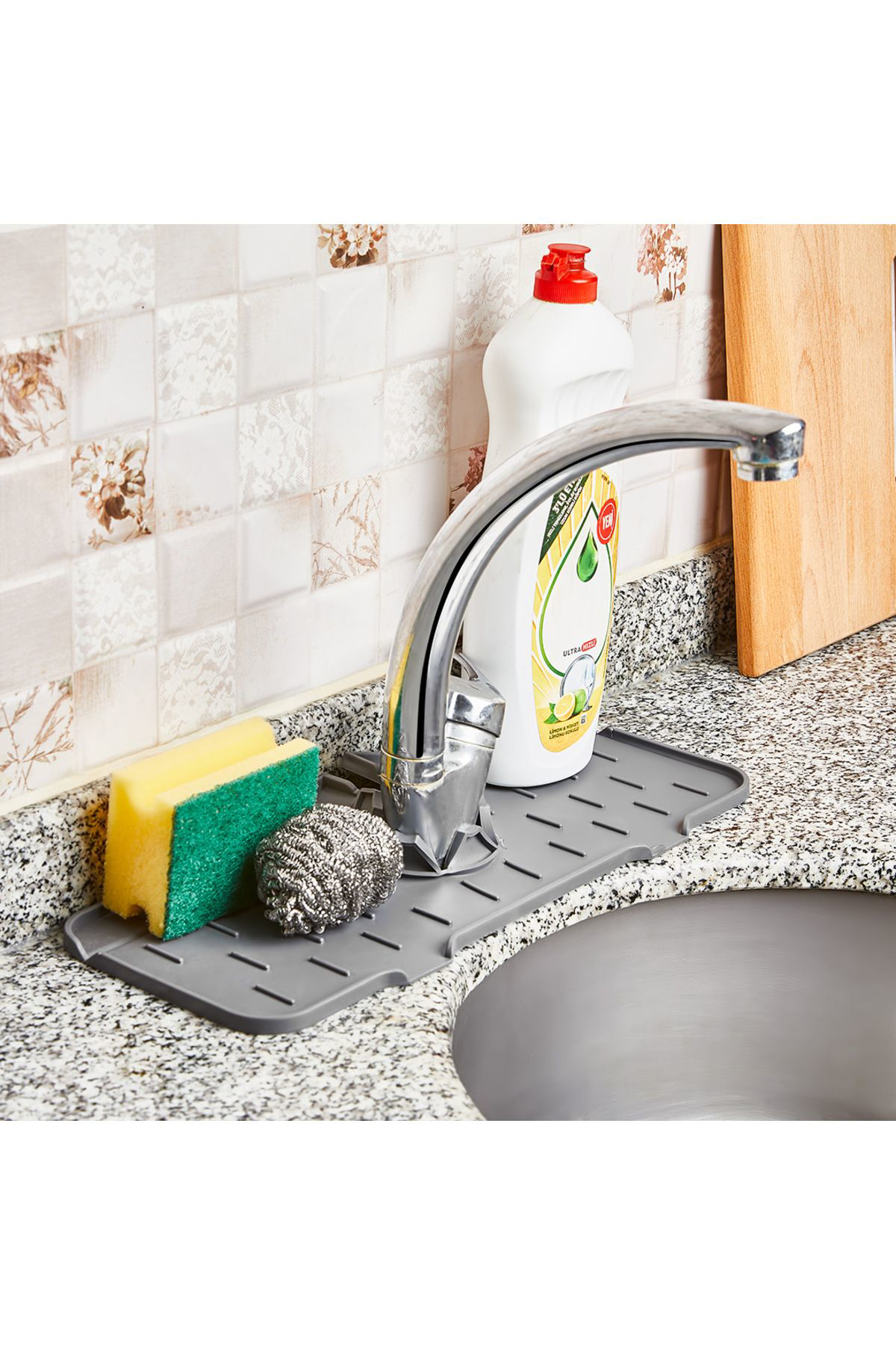 Kaydırmaz Su Tutucu Musluk Matı, Mutfak Ve Banyo Için Koruyucu Mu