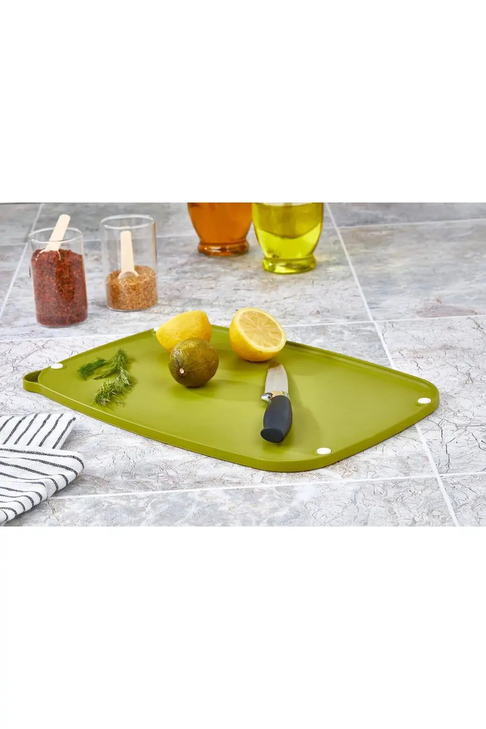 Kaydırmaz Tabanlı Çok Amaçlı Asılabilir Kesme Tahtası Tırtıklı Ke