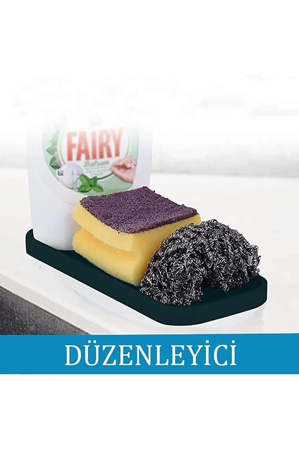 Kaydırmaz Yağlık Altlığı Bulaşık Sünger Katı Sabunluk Çok Amaçlı