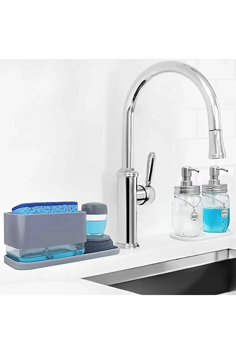 Kaydırmaz Yağlık Altlığı Bulaşık Sünger Katı Sabunluk Çok Amaçlı