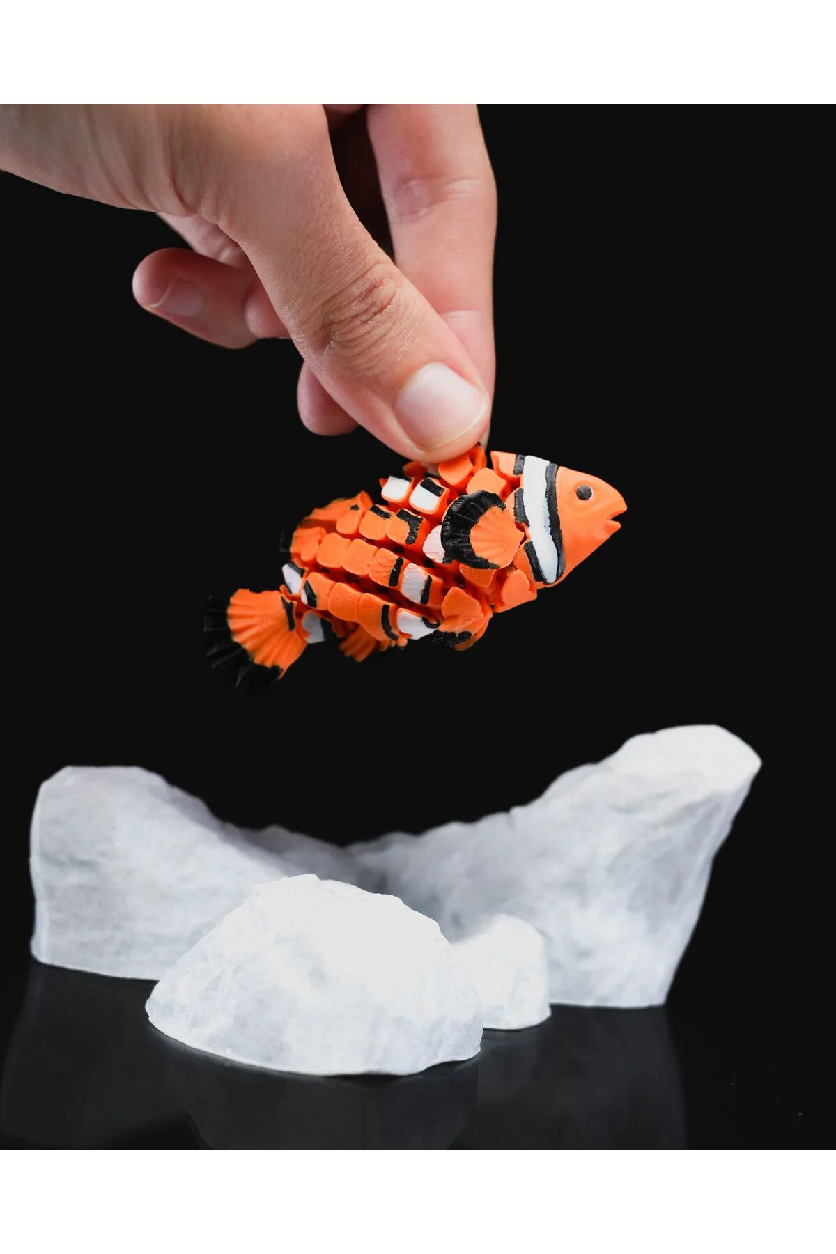 Kayıp Balık Nemo Hareketli Palyaço Balığı Boyalı Oyuncak Figür 12 CM
