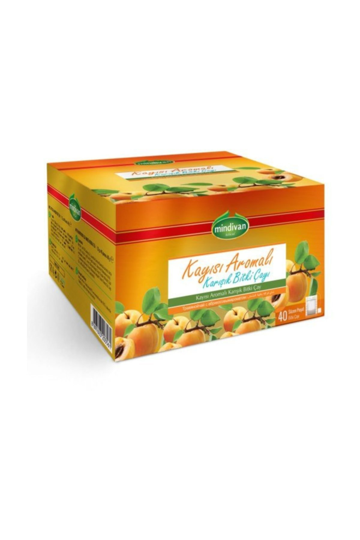 Kayısı Aromalı Karışık Bitki Çayı (form) 40'lı Poşet Çay