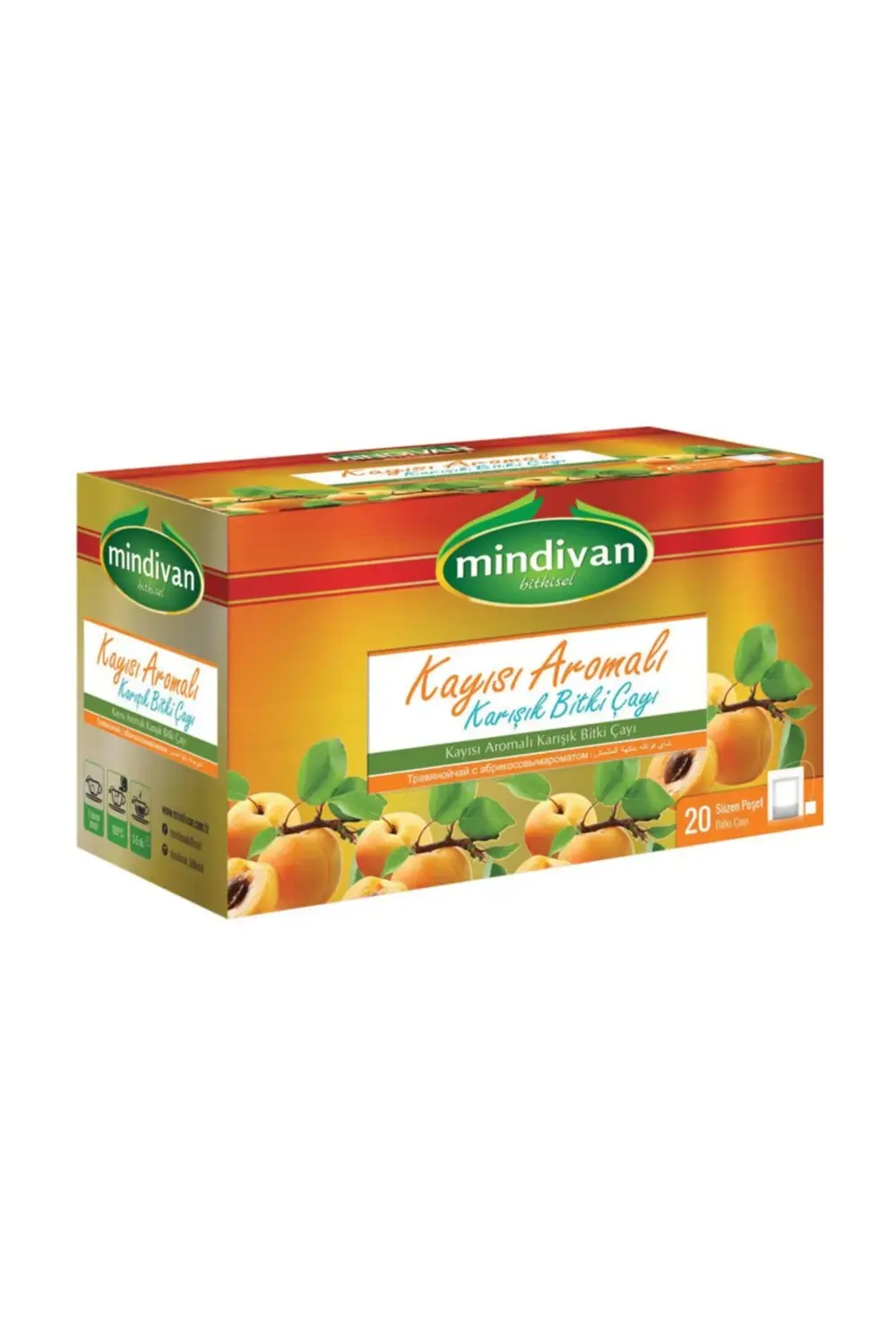 Mindivan Kayısılı Form Çayı 20'Li (Diet Destek Ürünü)