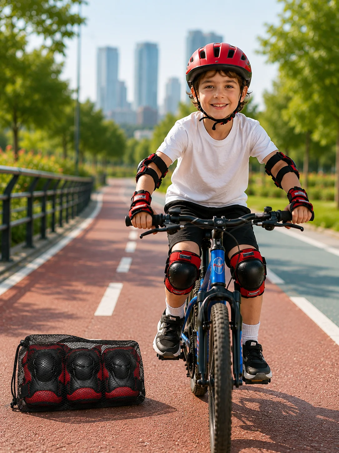 Kaykay Paten Scooter Bisiklet Koruyucu Ekipman Seti Darbe Emici Koruma