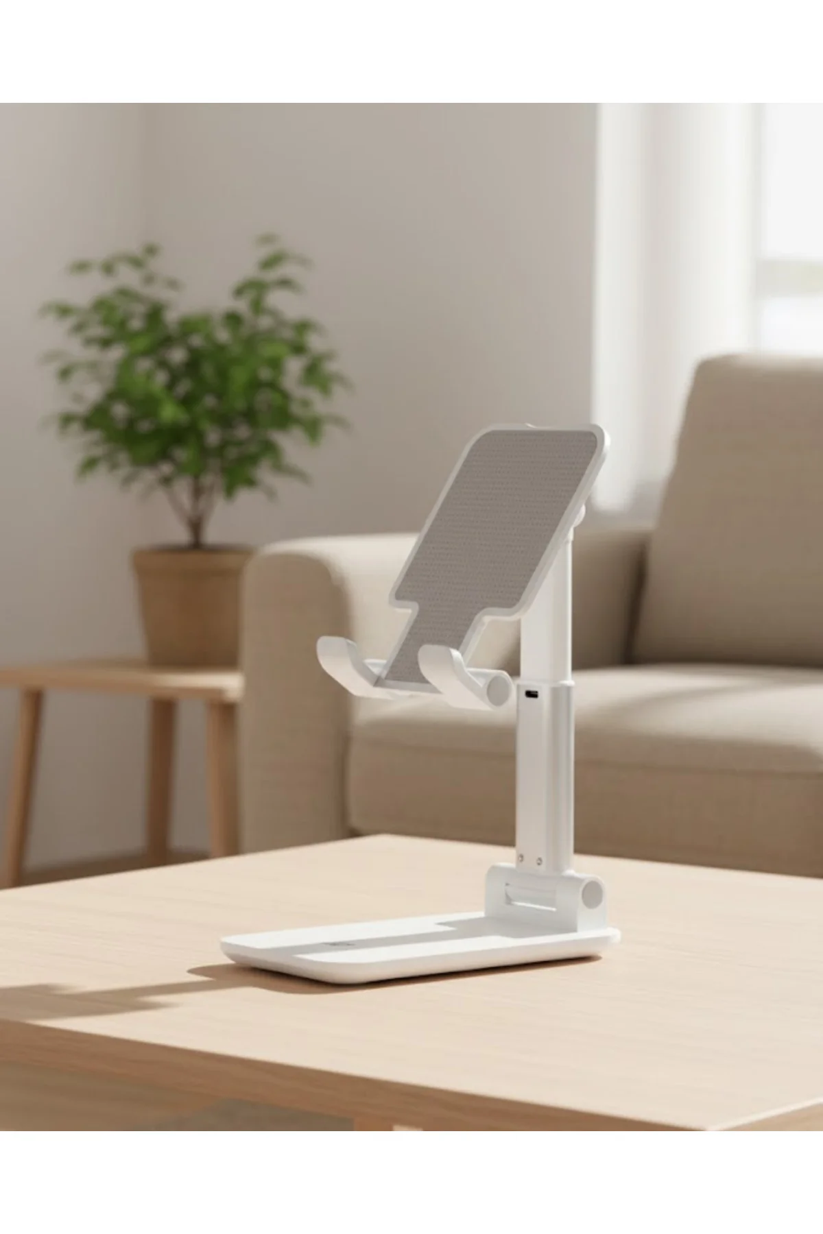 Kaymaz Silikon Yüzeyli Ergonomik Telefon Standı