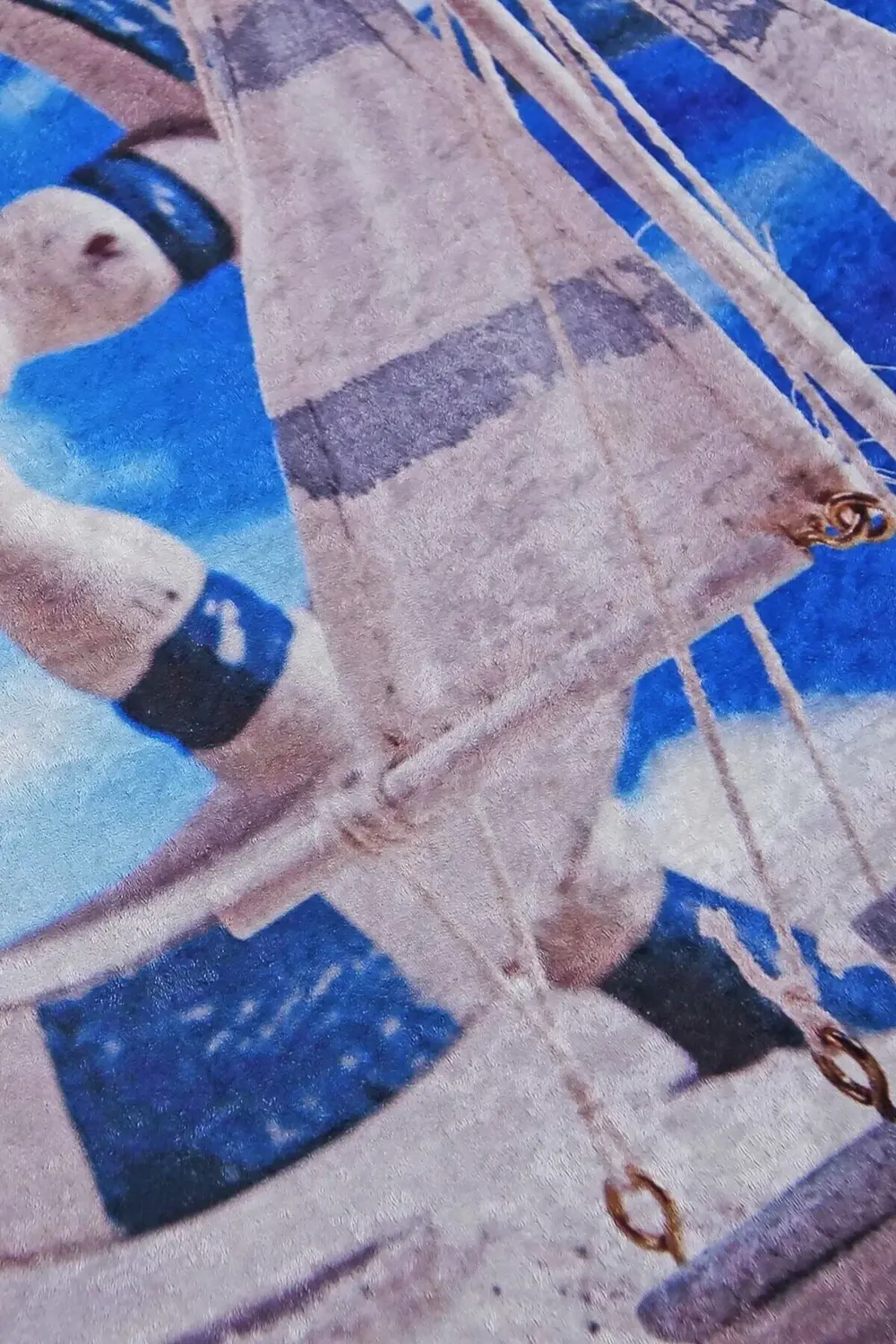 Kaymaz Taban Dijital Halı Yıkanabilir Denizci Erkek Çocuk Odası H