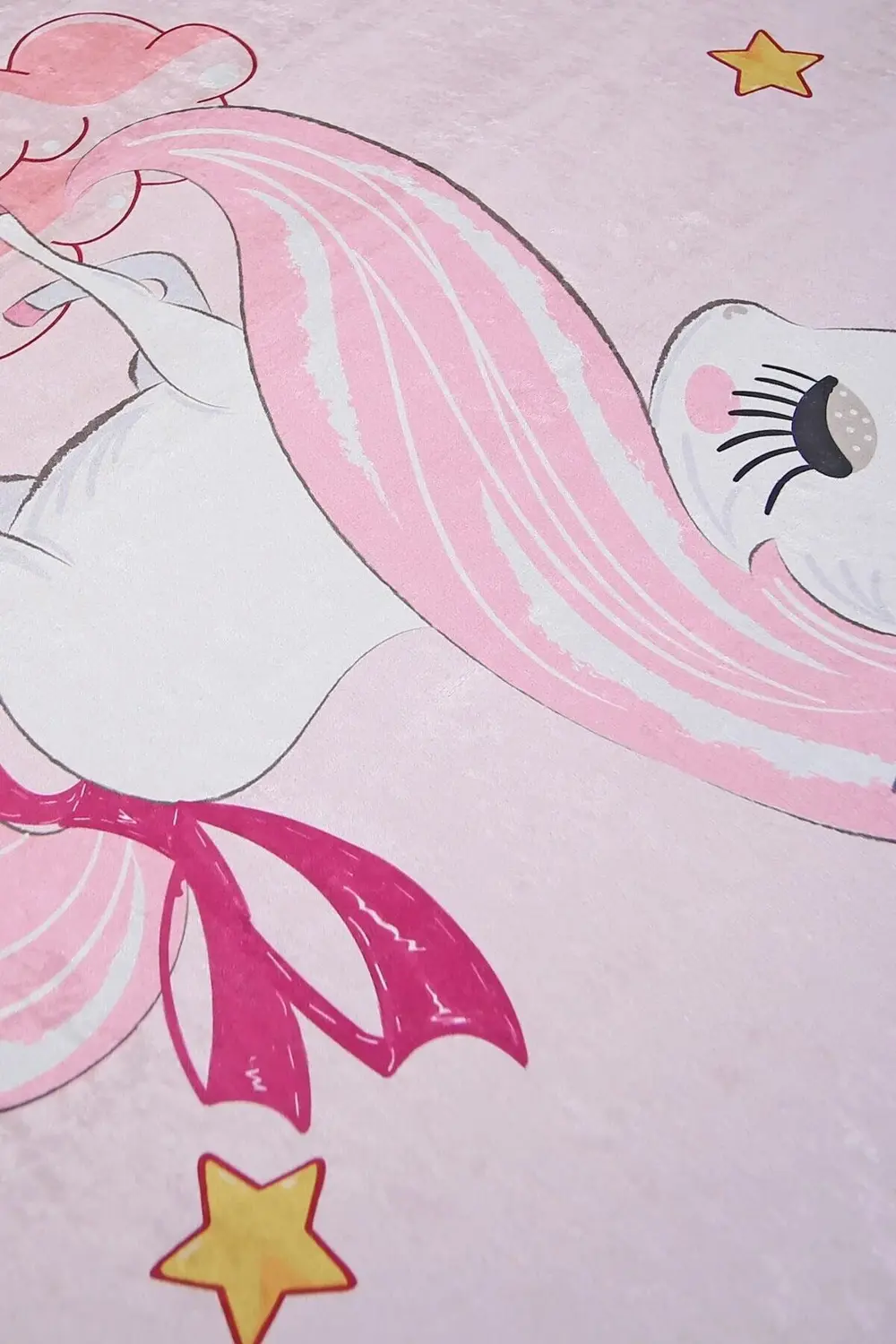 Kaymaz Taban Dijital Halı Yıkanabilir Erkek Çocuk Odası Halısı Ay