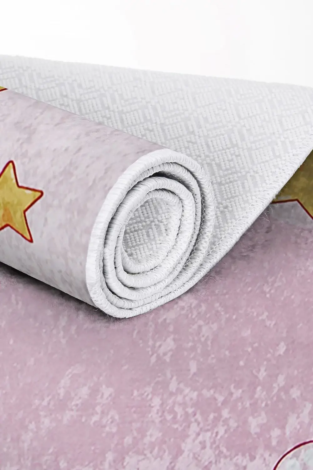 Kaymaz Taban Dijital Halı Yıkanabilir Erkek Çocuk Odası Halısı Ay