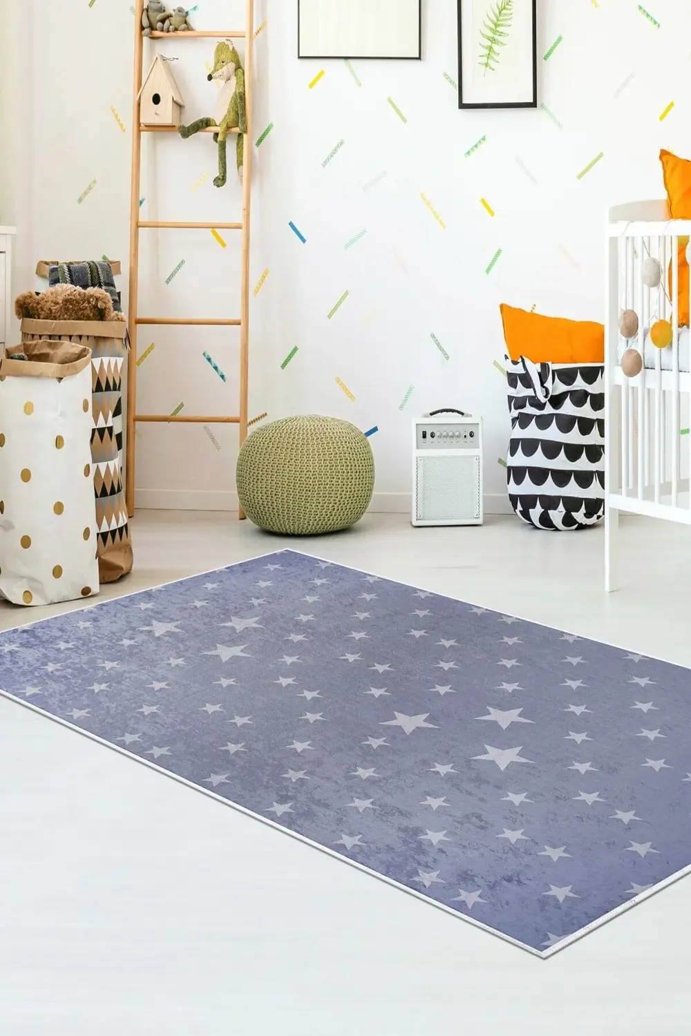 Kaymaz Taban Dijital Halı Yıkanabilir Kız Erkek Çocuk Odası Halıs