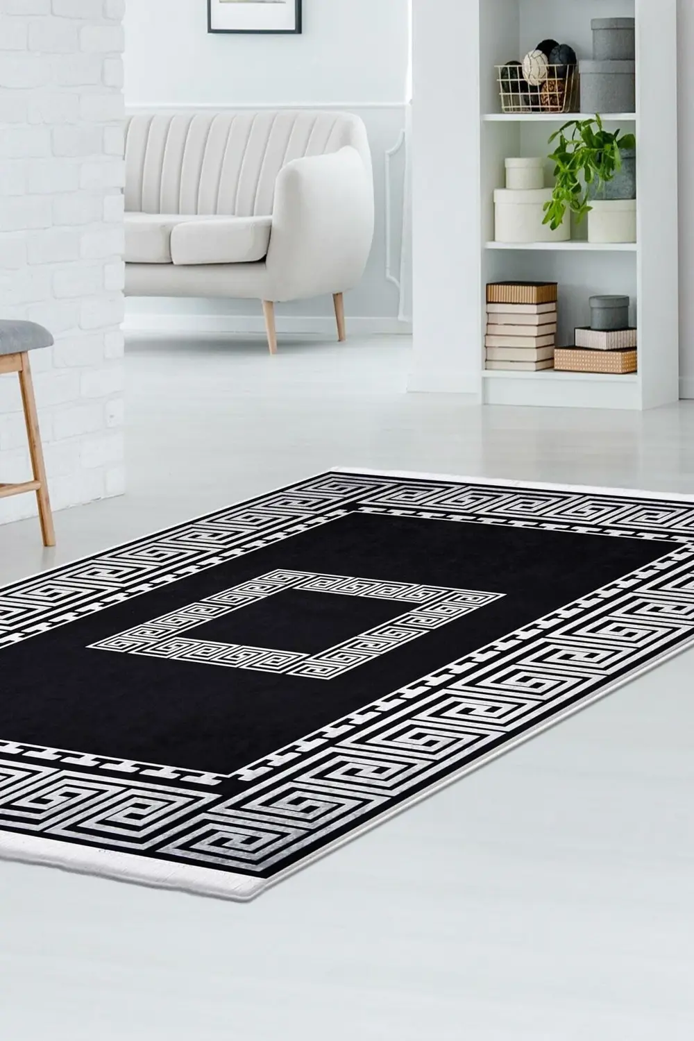 Kaymaz Taban Dijital Halı Yıkanabilir Salon Banyo Oda Koridor Mut