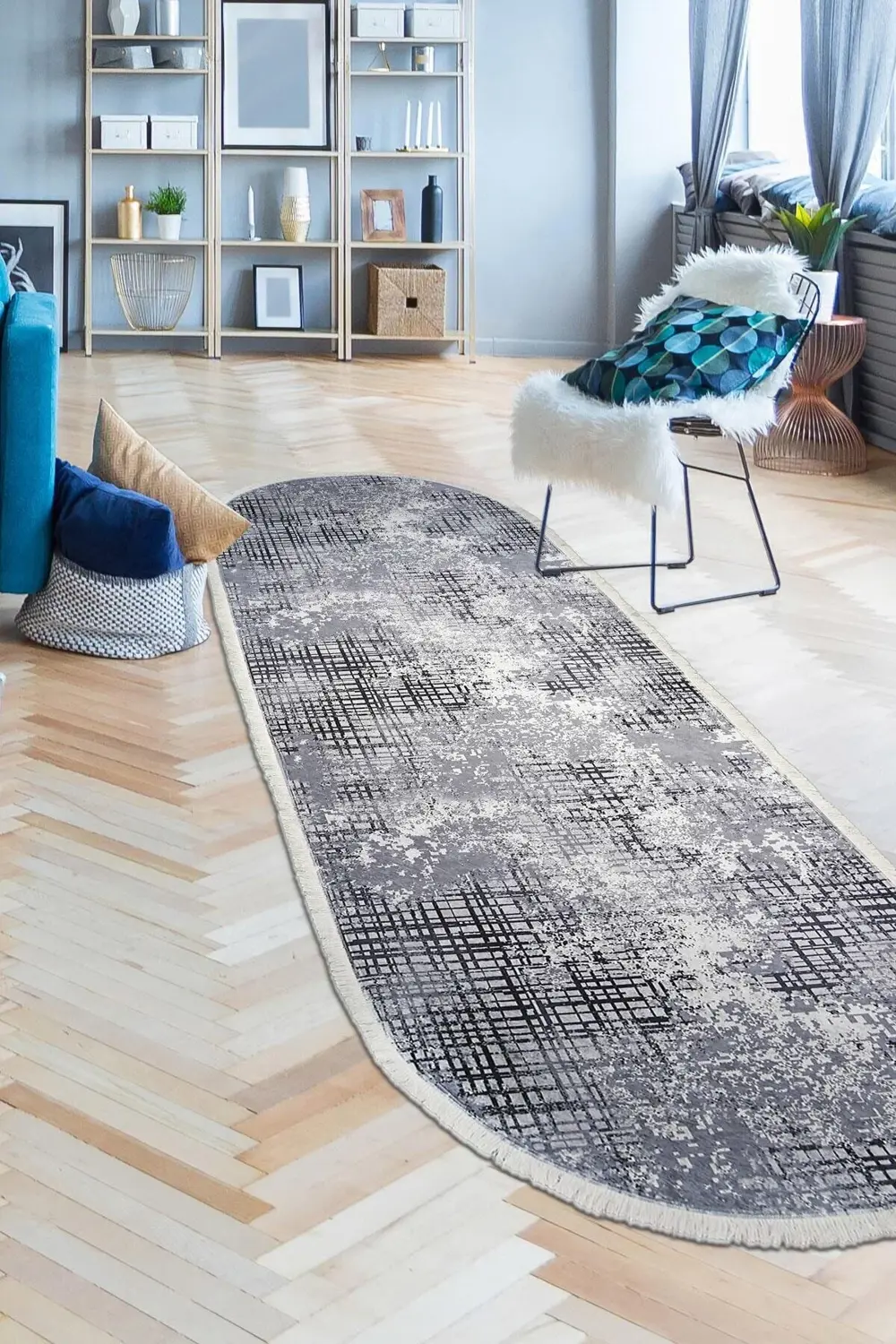 Kaymaz Taban Dijital Oval Halı