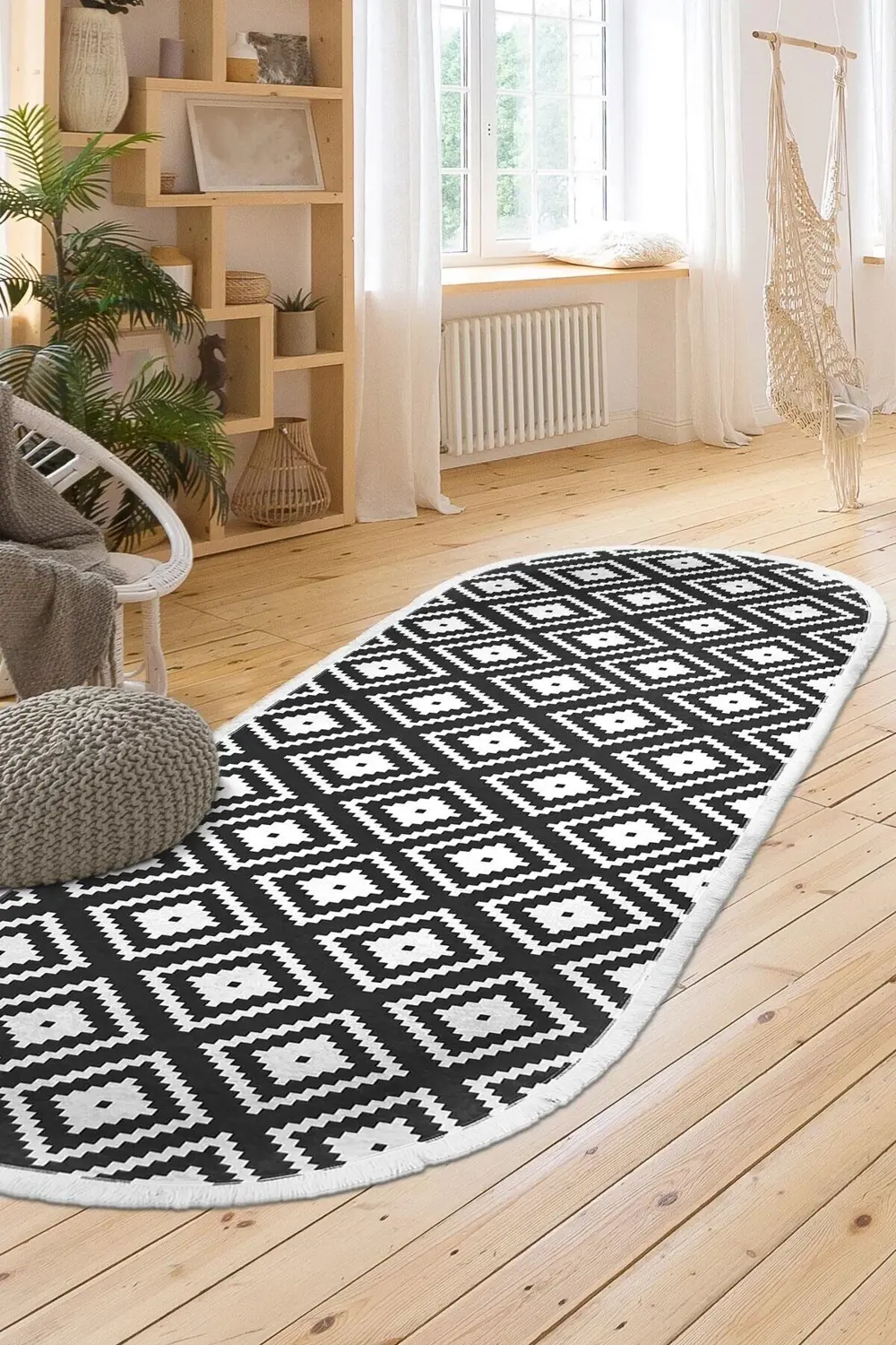 Kaymaz Taban Dijital Oval Halı