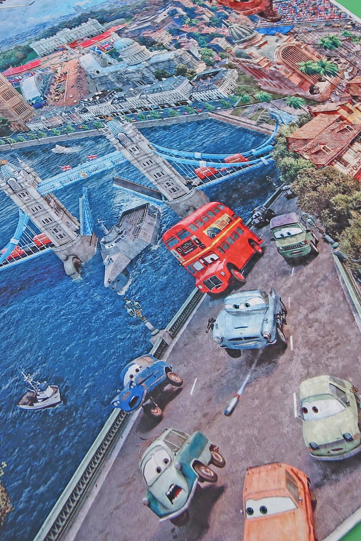 Kaymaz Taban Dijital Halı Yıkanabilir Erkek Çocuk Odası Halısı Ar