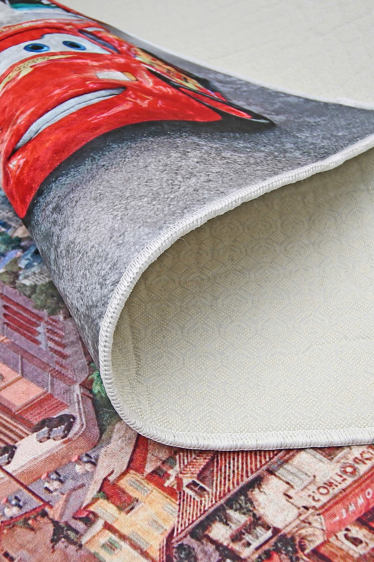 Kaymaz Taban Dijital Halı Yıkanabilir Erkek Çocuk Odası Halısı Ar