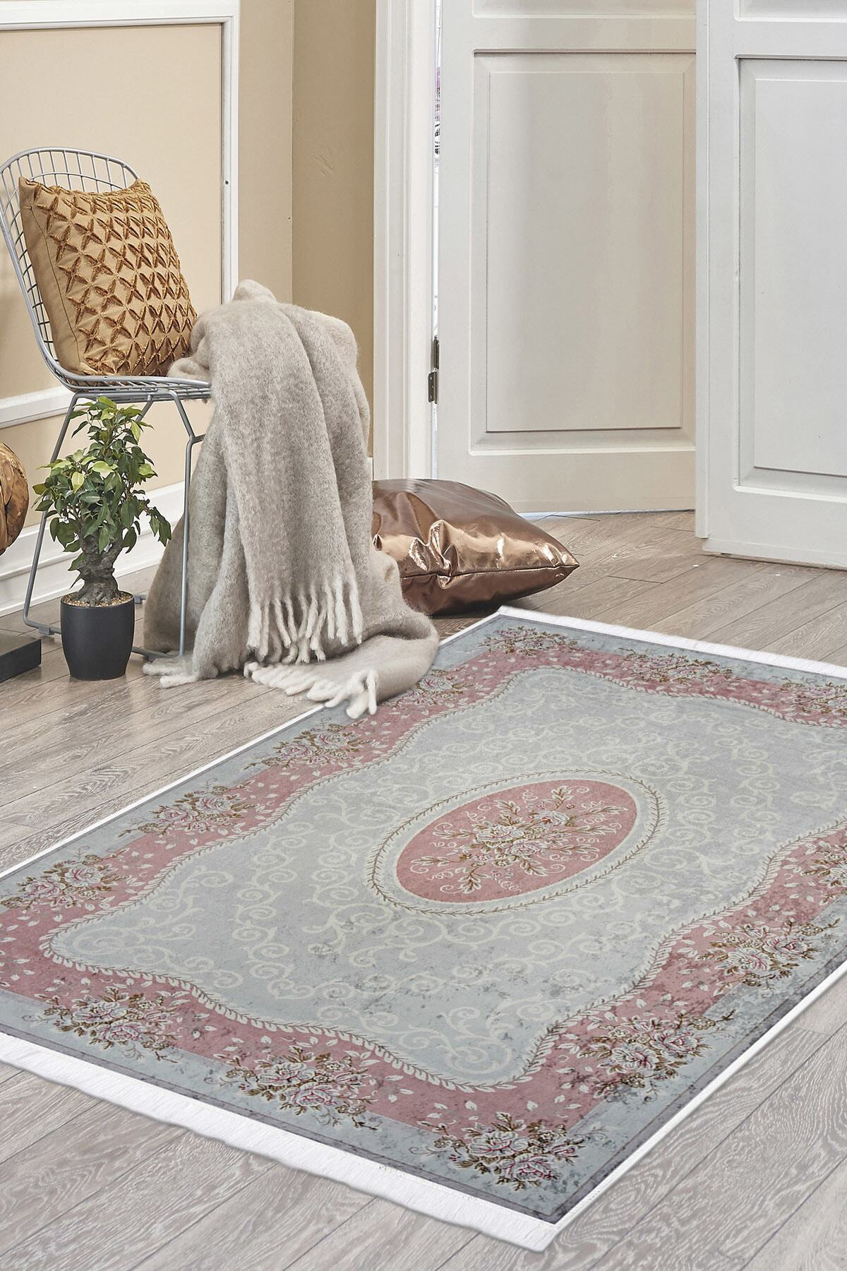Kaymaz Taban Dijital Halı Yıkanabilir Salon Banyo Antre Mutfak Ha