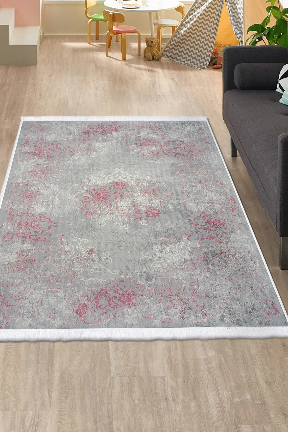 Kaymaz Taban Dijital Halı Yıkanabilir Salon Banyo Oda Koridor Mut