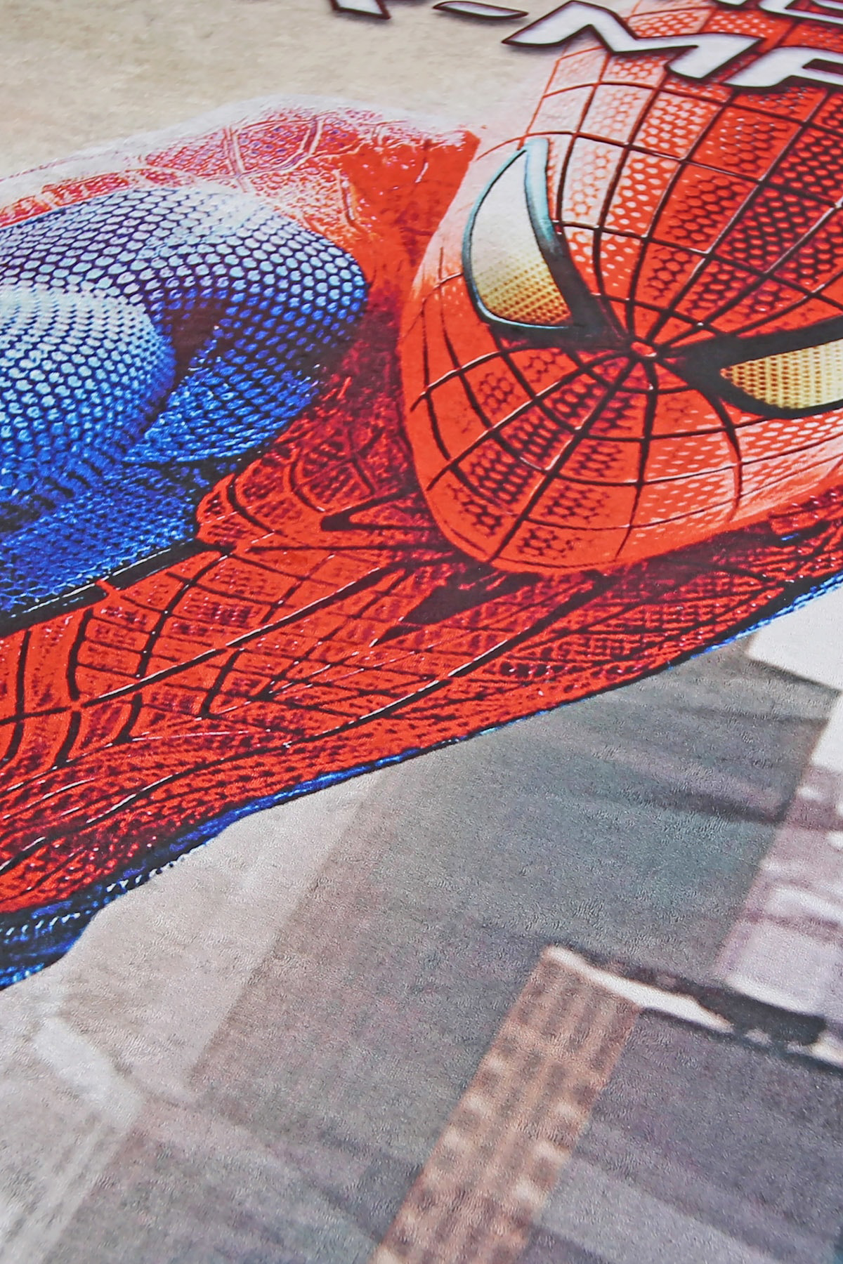 Kaymaz Taban Dijital Halı Yıkanabilir Örümcek Adam Erkek Çocuk Od