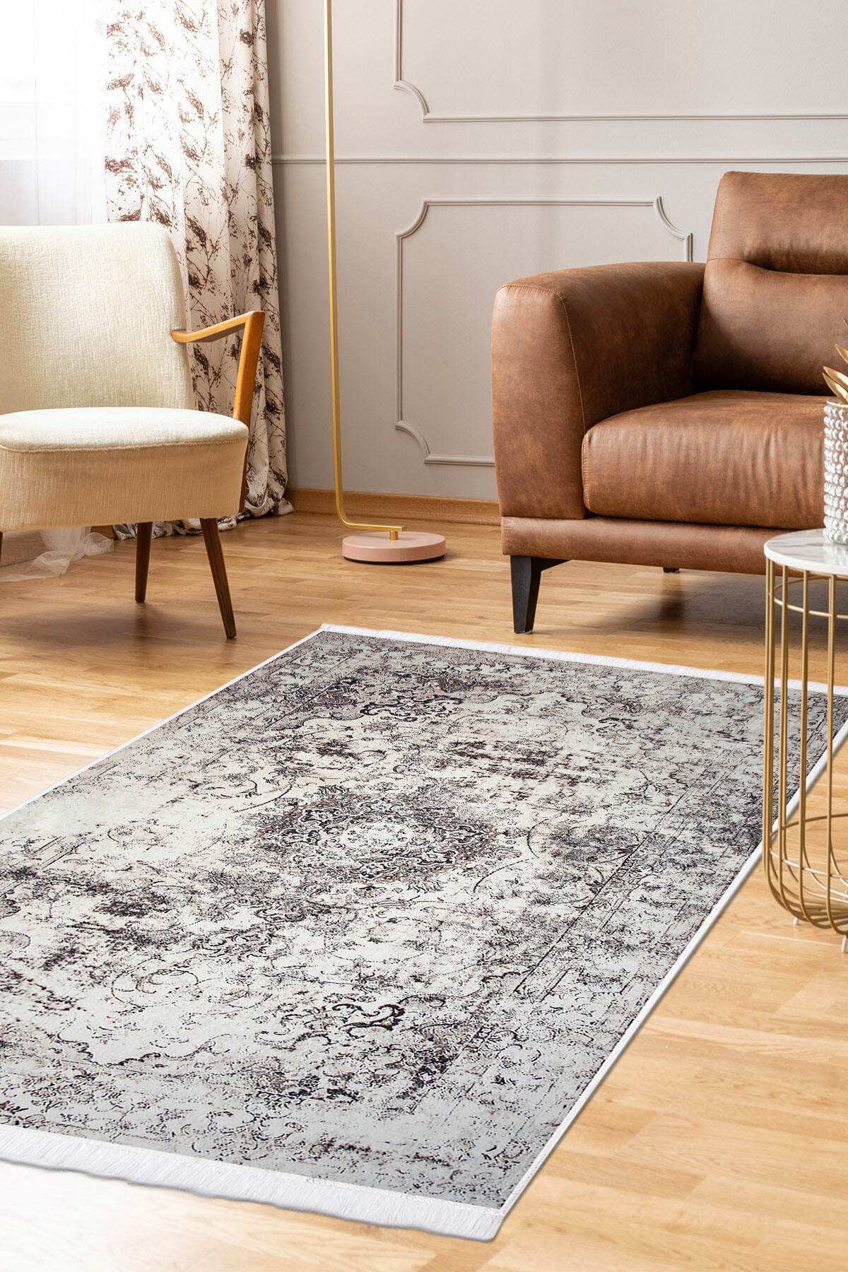 Kaymaz Taban Dijital Halı Eskitme Temalı Salon Banyo Koridor Mutf