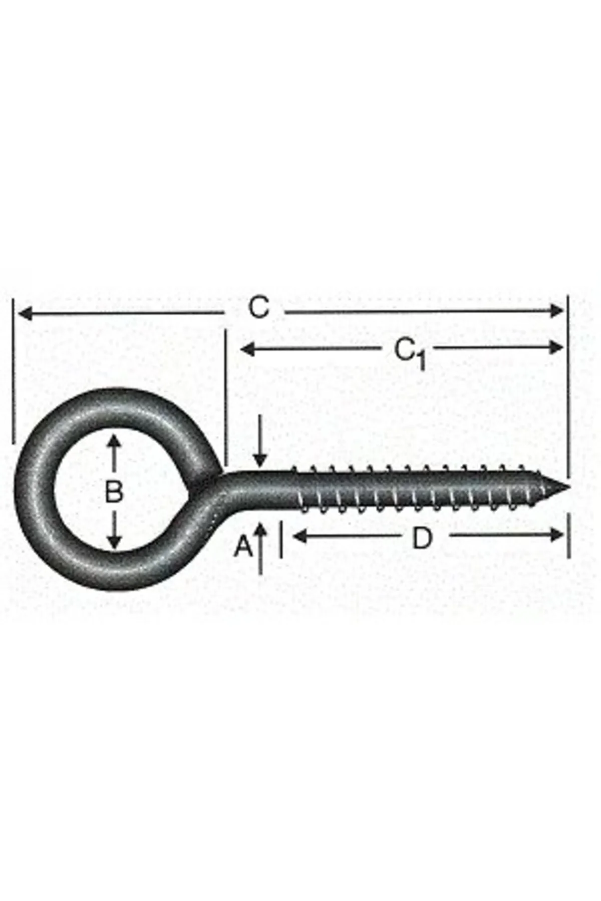 Kaynaklı Vida 8x160 - 50 Adet