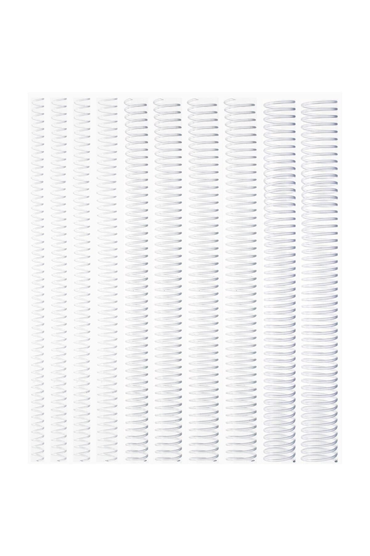 Milet Kayreb Spiral Plastik Helezon 8 Mm Şeffaf 100 Lü (1 Paket 100 Ade